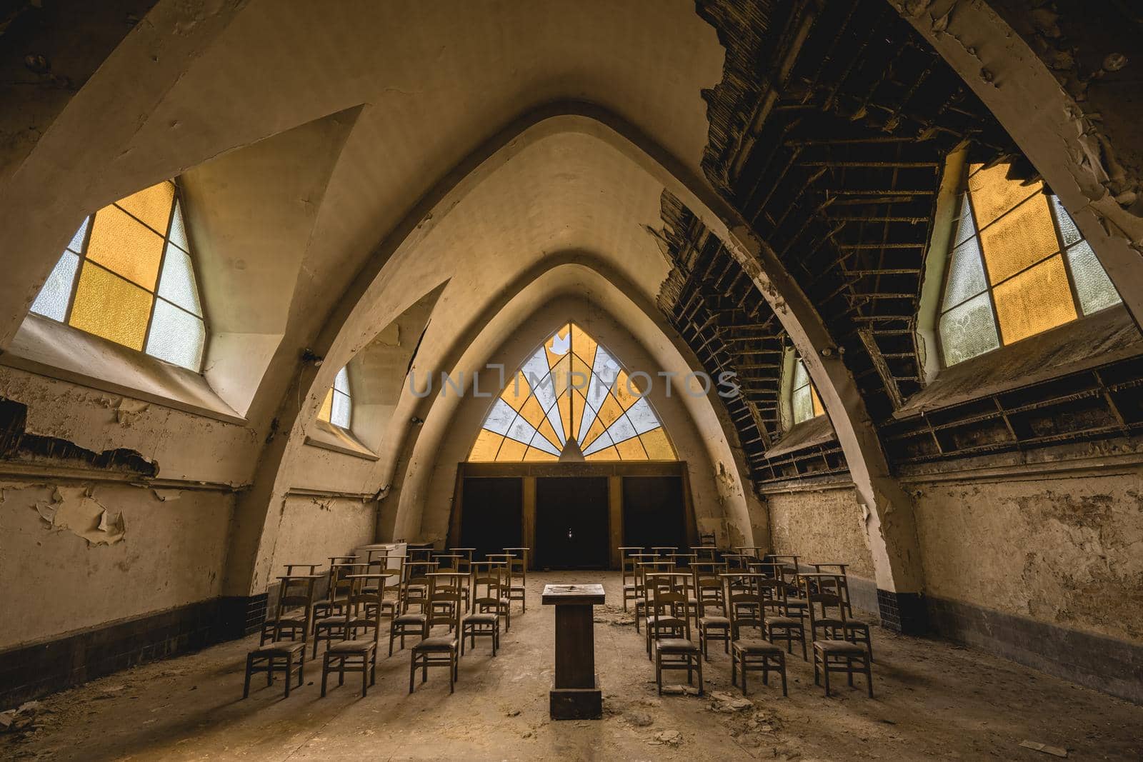 Urbex, abandoned old church somewhere in Belgium.