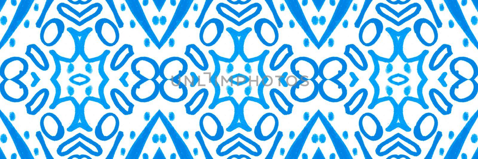 Spanish pattern. Mexican modern fabric. Vintage majolica or azulejo ceramic ornament. Spanish tile design. Seamless italian mosaic. Watercolor talavera background. Floral spanish pattern.