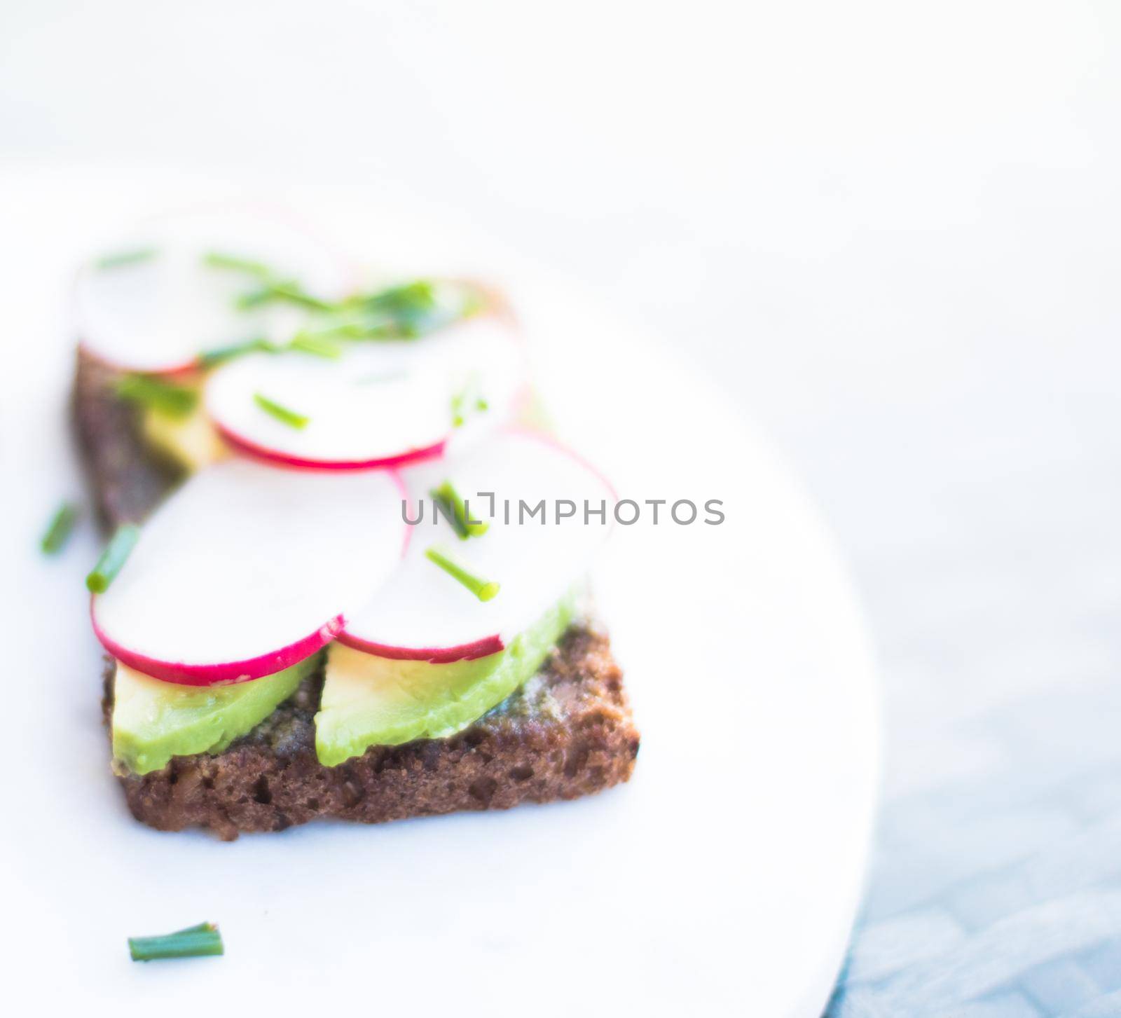 vegetable sandwich - healthy snacks and homemade food styled concept by Anneleven
