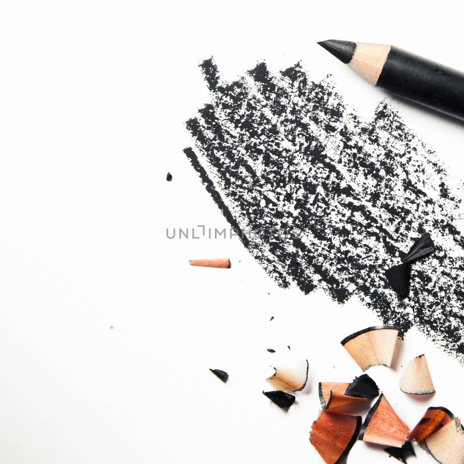 crushed make-up products - beauty and cosmetics styled concept