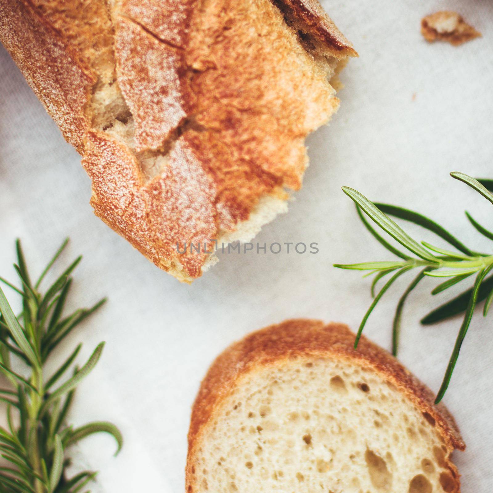 homemade food and pastry styled concept - rustic whole wheat bread recipe, elegant visuals