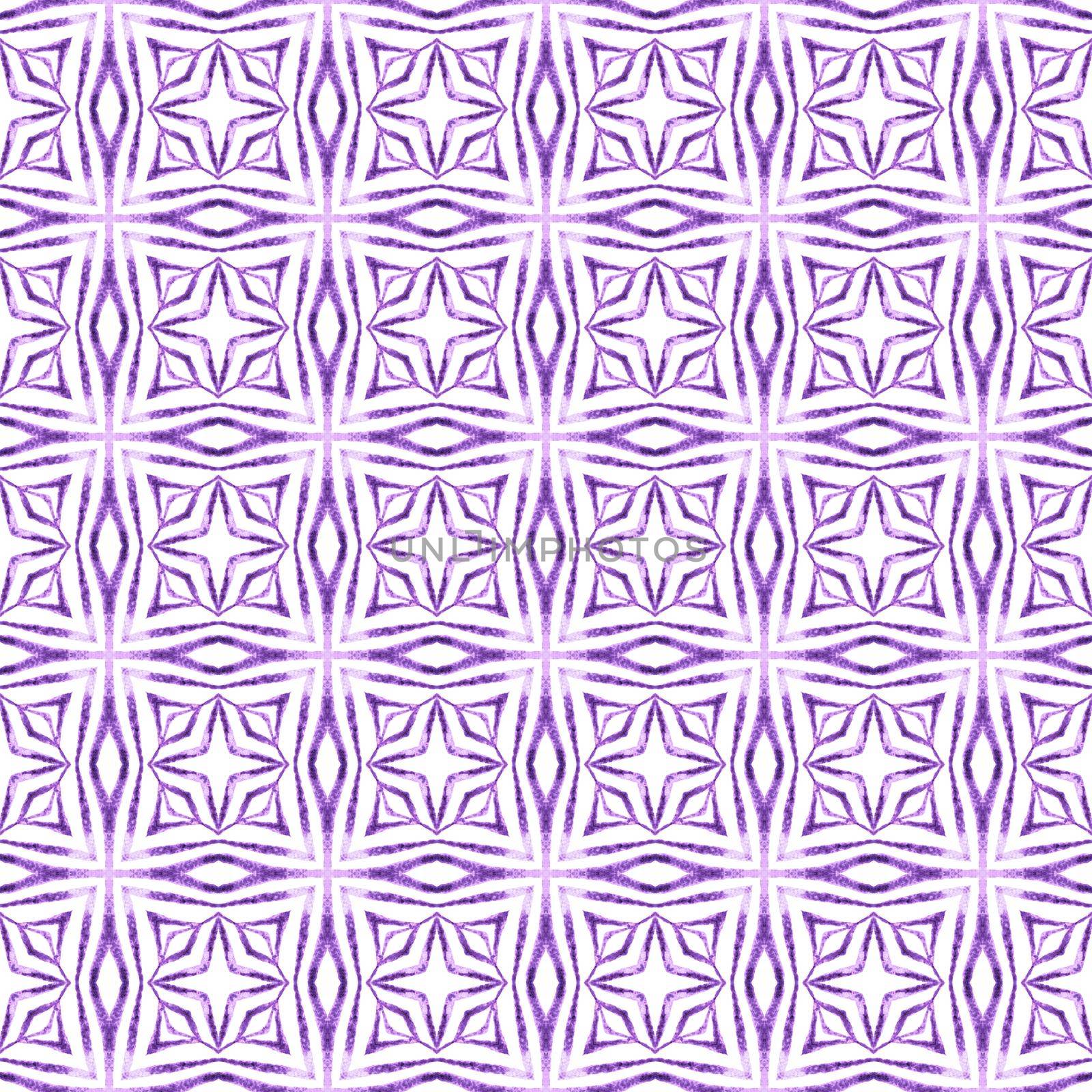 Textile ready comely print, swimwear fabric, wallpaper, wrapping. Purple beautiful boho chic summer design. Arabesque hand drawn design. Oriental arabesque hand drawn border.