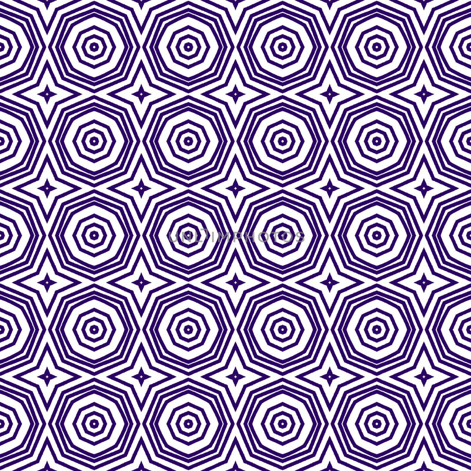 Chevron stripes design. Purple symmetrical kaleidoscope background. Geometric chevron stripes pattern. Textile ready quaint print, swimwear fabric, wallpaper, wrapping.