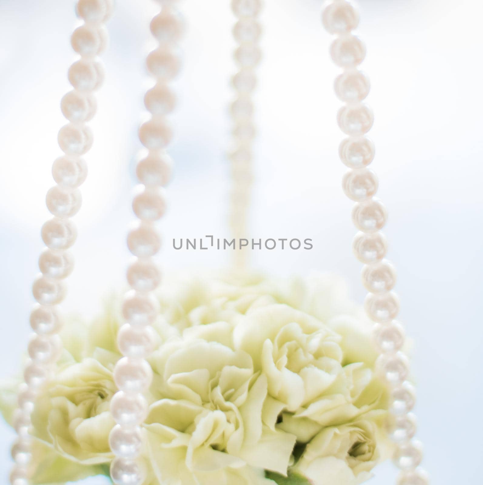 bridal bouquet with pearls - wedding, holiday and floral garden styled concept, elegant visuals