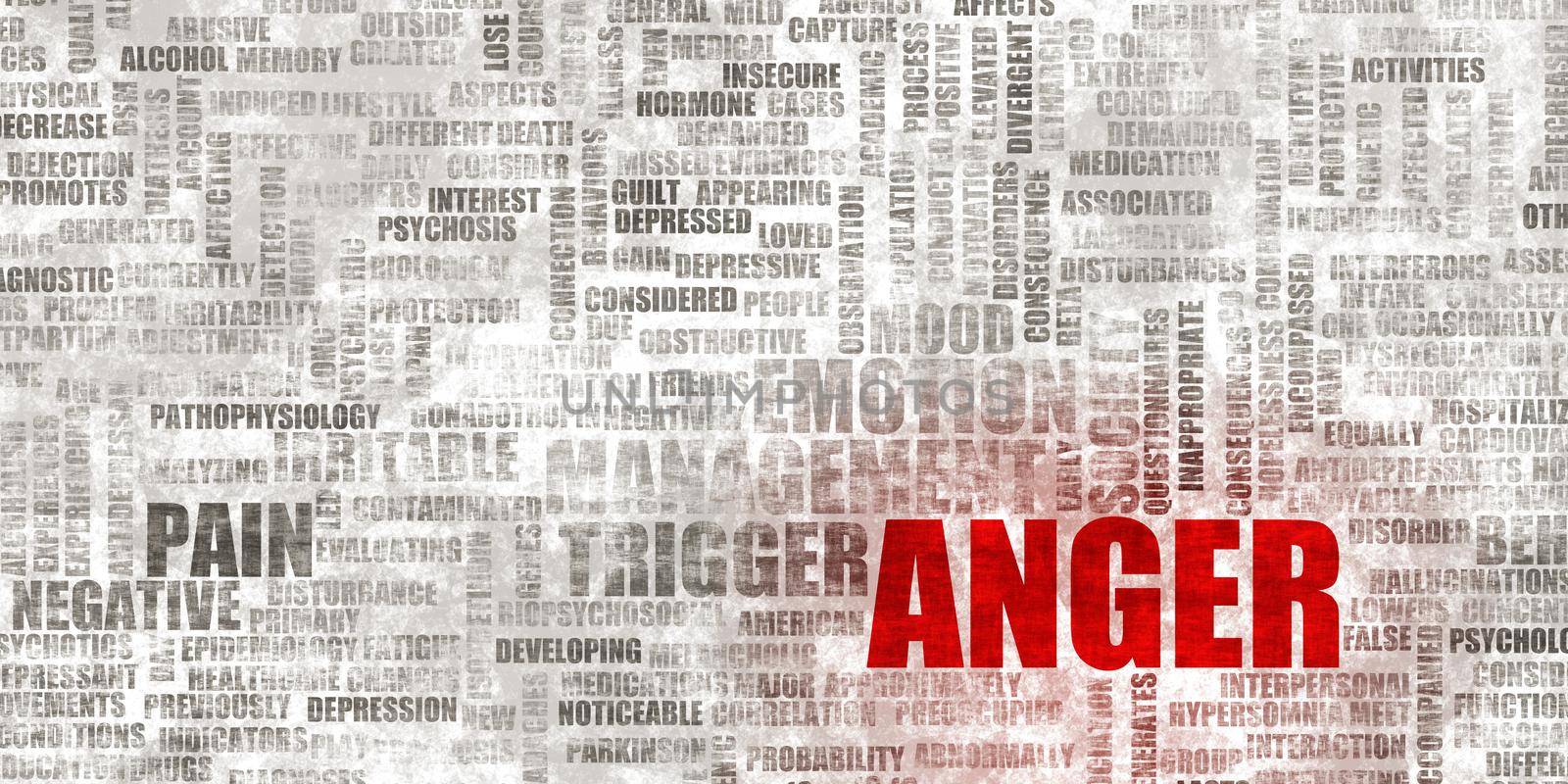 Anger Concept as a Concept Background Abstract Art