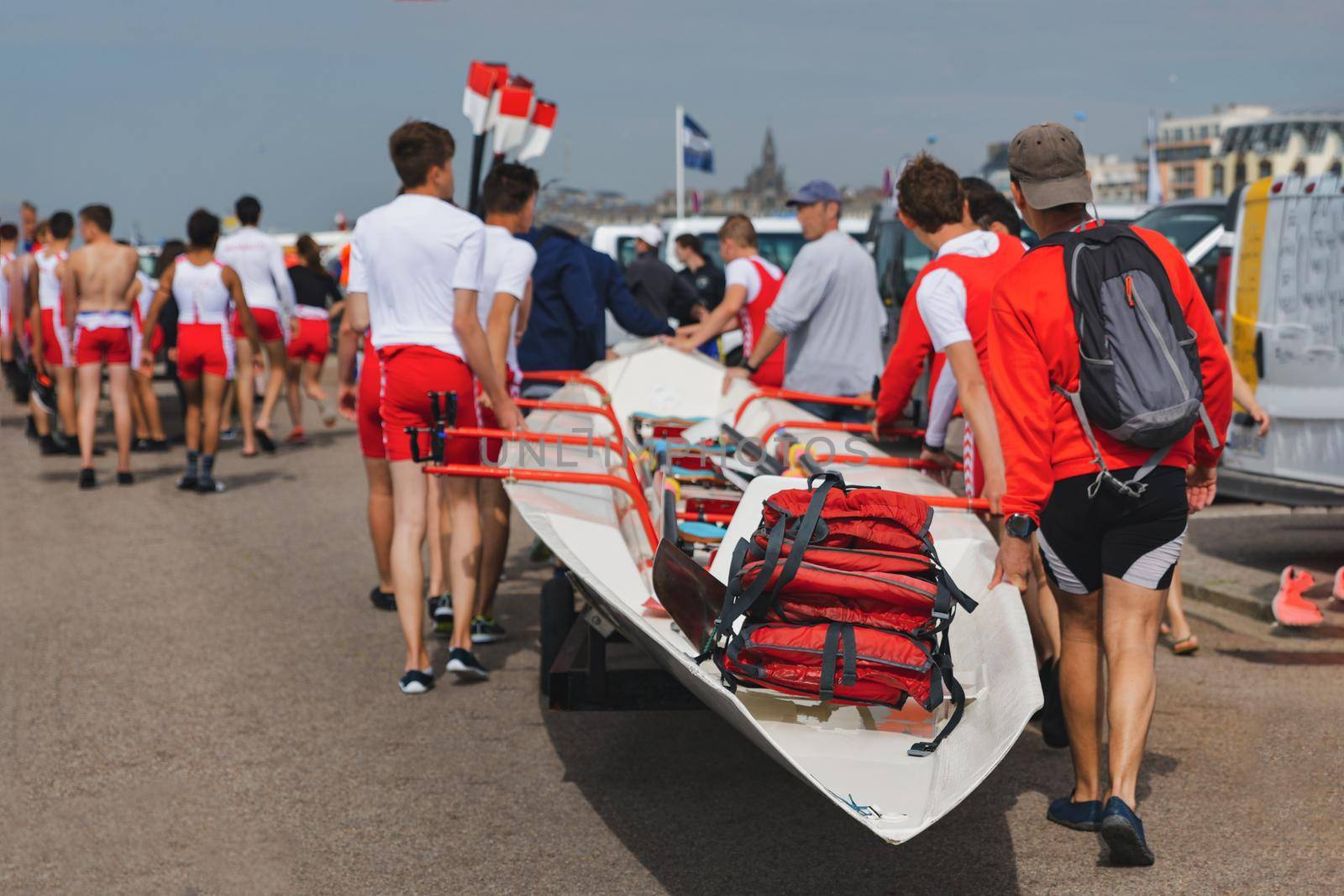French Rowing Championship. Water Rowing boats