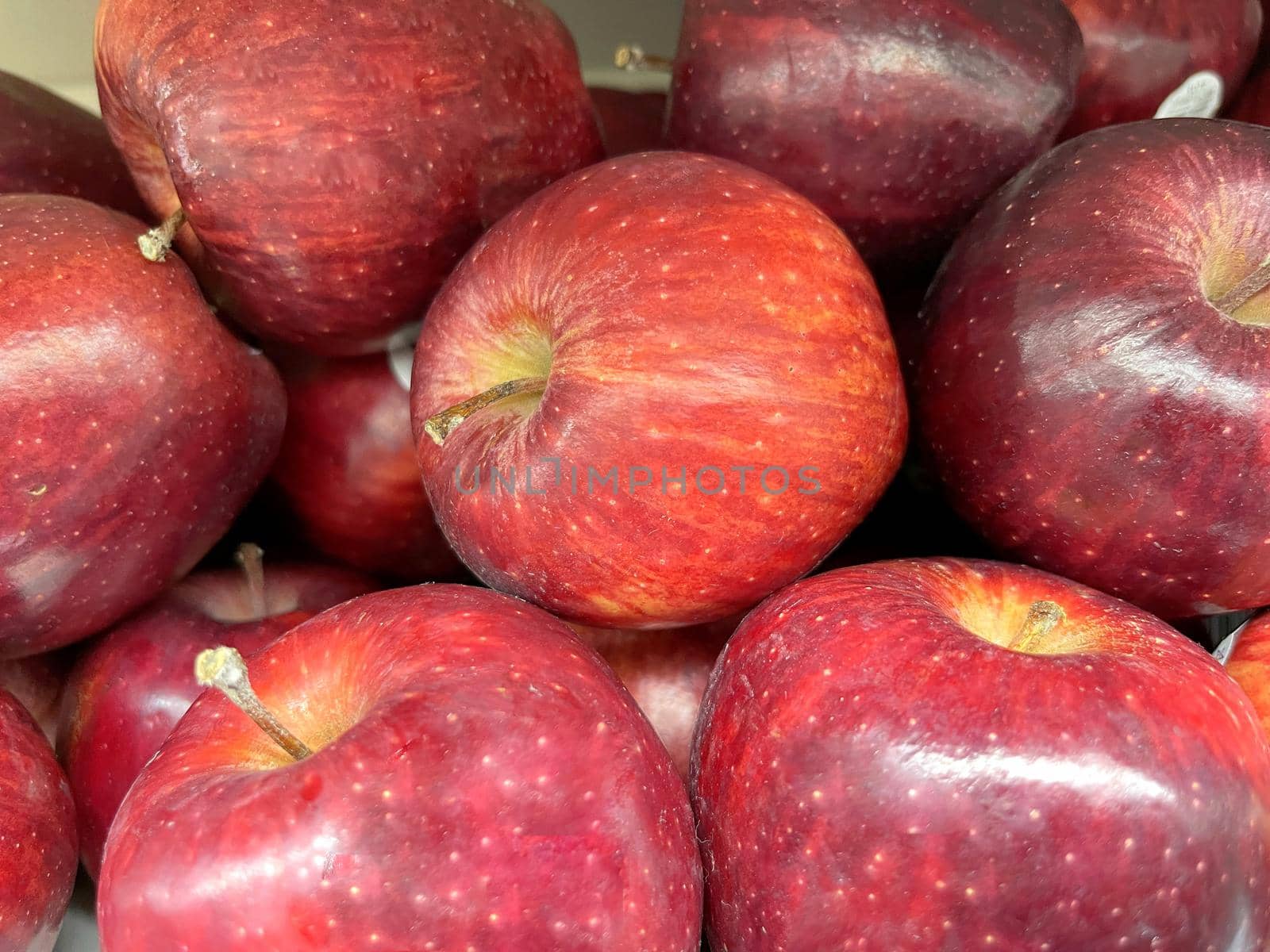 Fresh red apples good for multimedia background group of red ripe apples