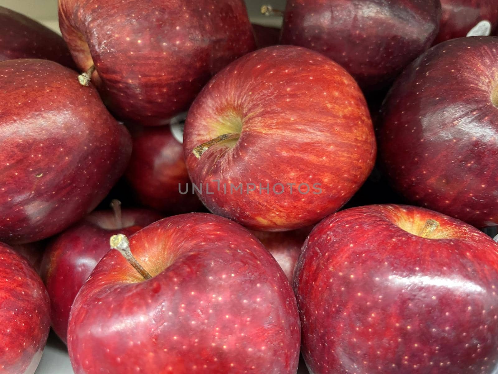 Fresh red apples good for multimedia background group of red ripe apples