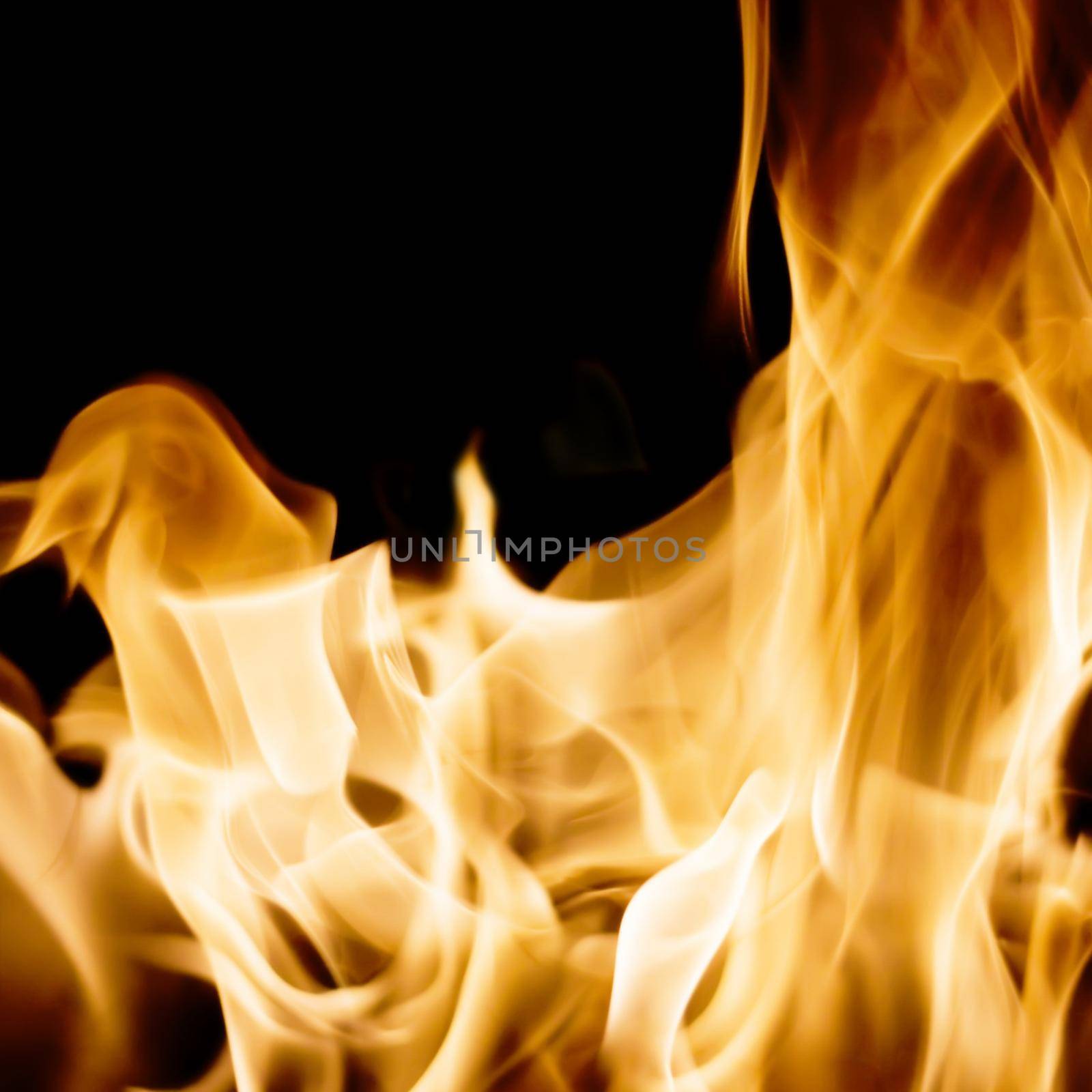 hot fire flames - abstract background and texture concept by Anneleven