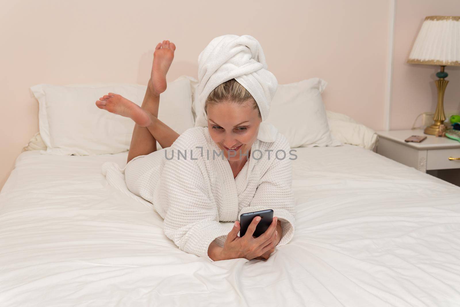 Cell bed copyspace beauty female spa bathrobe care bathroom lady, from unrecognizable cropped from wellness for towel wellbeing, robe dressing. Happy people positive, by 89167702191