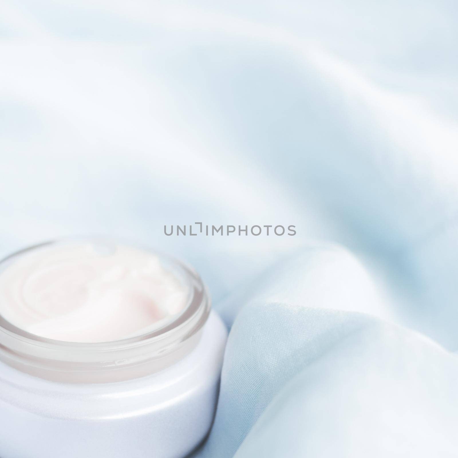 luxury face cream on soft silk - anti-aging, cosmetic and beauty styled concept by Anneleven