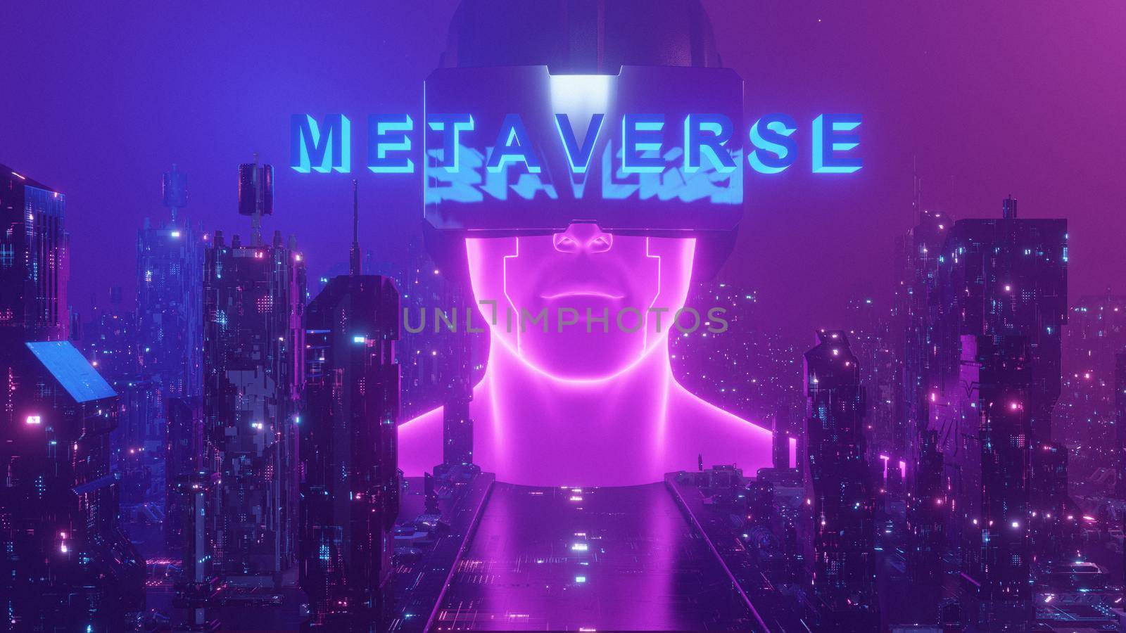 Metaverse Concept Background 3d Render