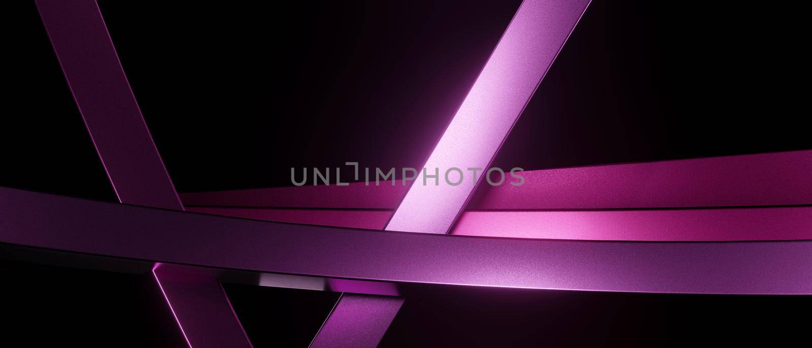 Abstract Modern Shiny Metallic Purple Pink Abstract Background 3D Illustration