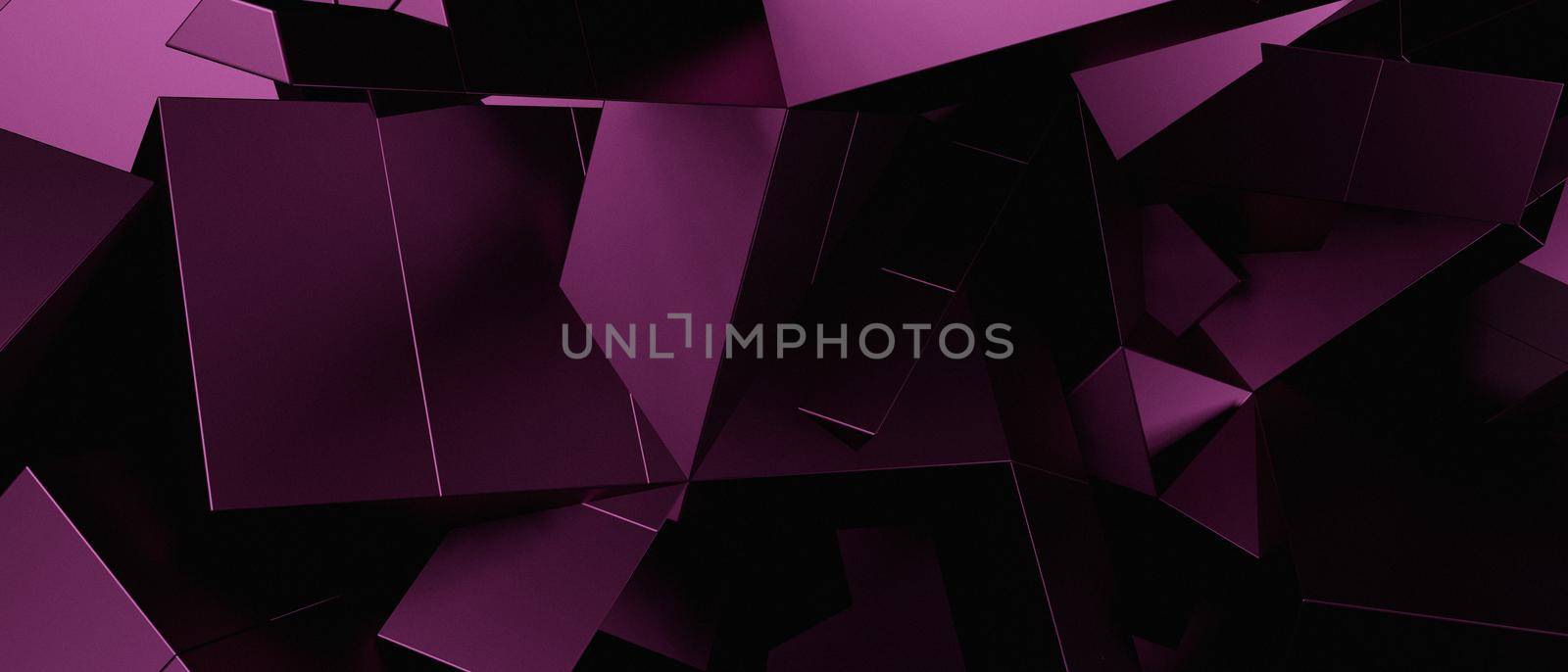 Abstract Elegant Futuristic Shiny CloseUp Three Dimensional Black Abstract Background 3D Illustration by yay_lmrb