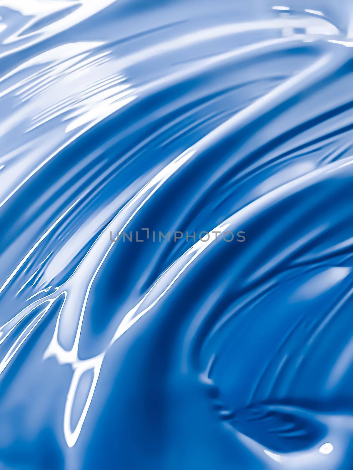 Glossy blue cosmetic texture as beauty make-up product background, cosmetics and luxury makeup brand design by Anneleven