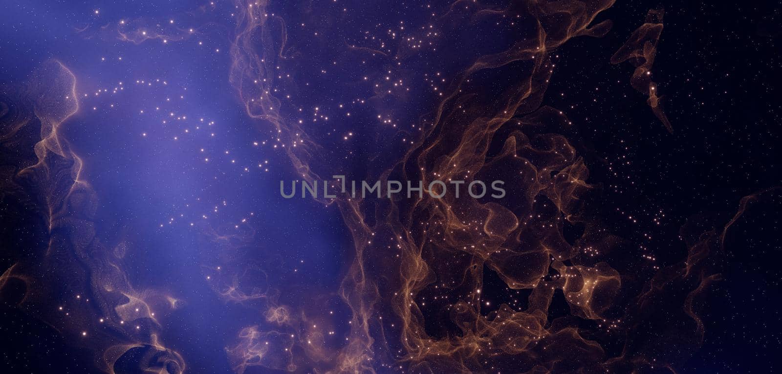 Vibrant Space Background Nebula And Stars color Gray Banner Background Wallpaper by yay_lmrb