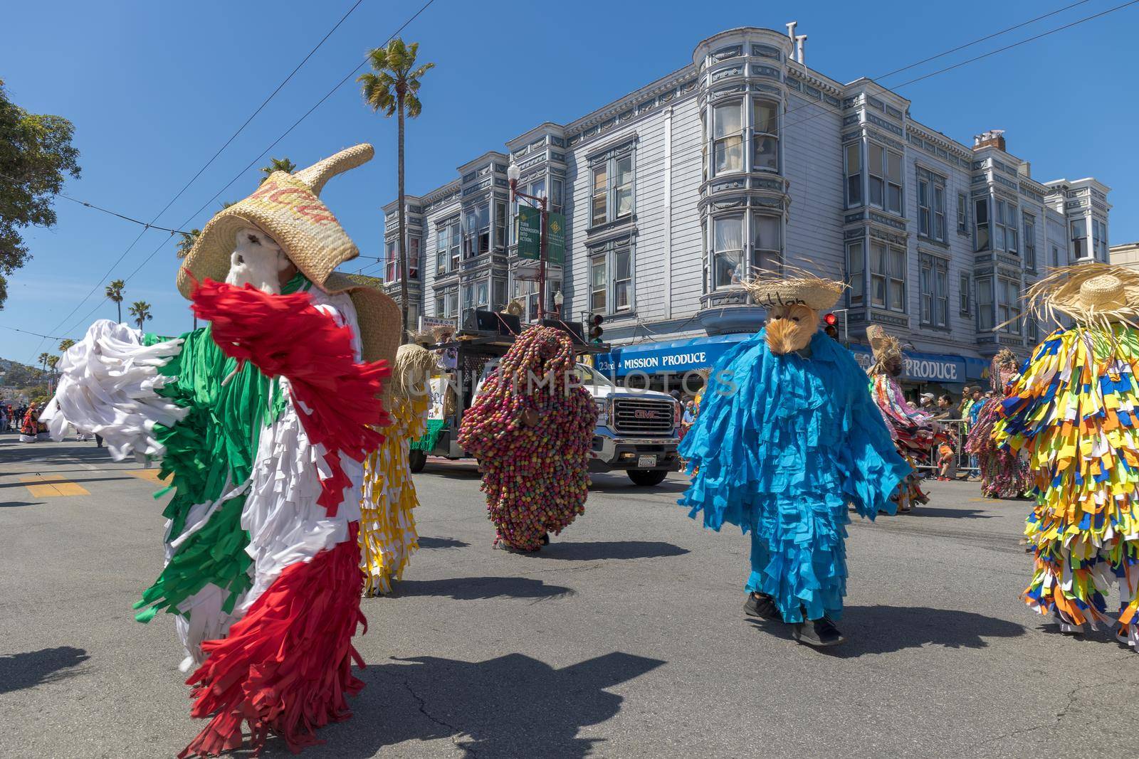 Members of the Carnaval Putleco in Oaxaca perform during the 44th Annual Carnaval in San Francisco, CA. by timo043850