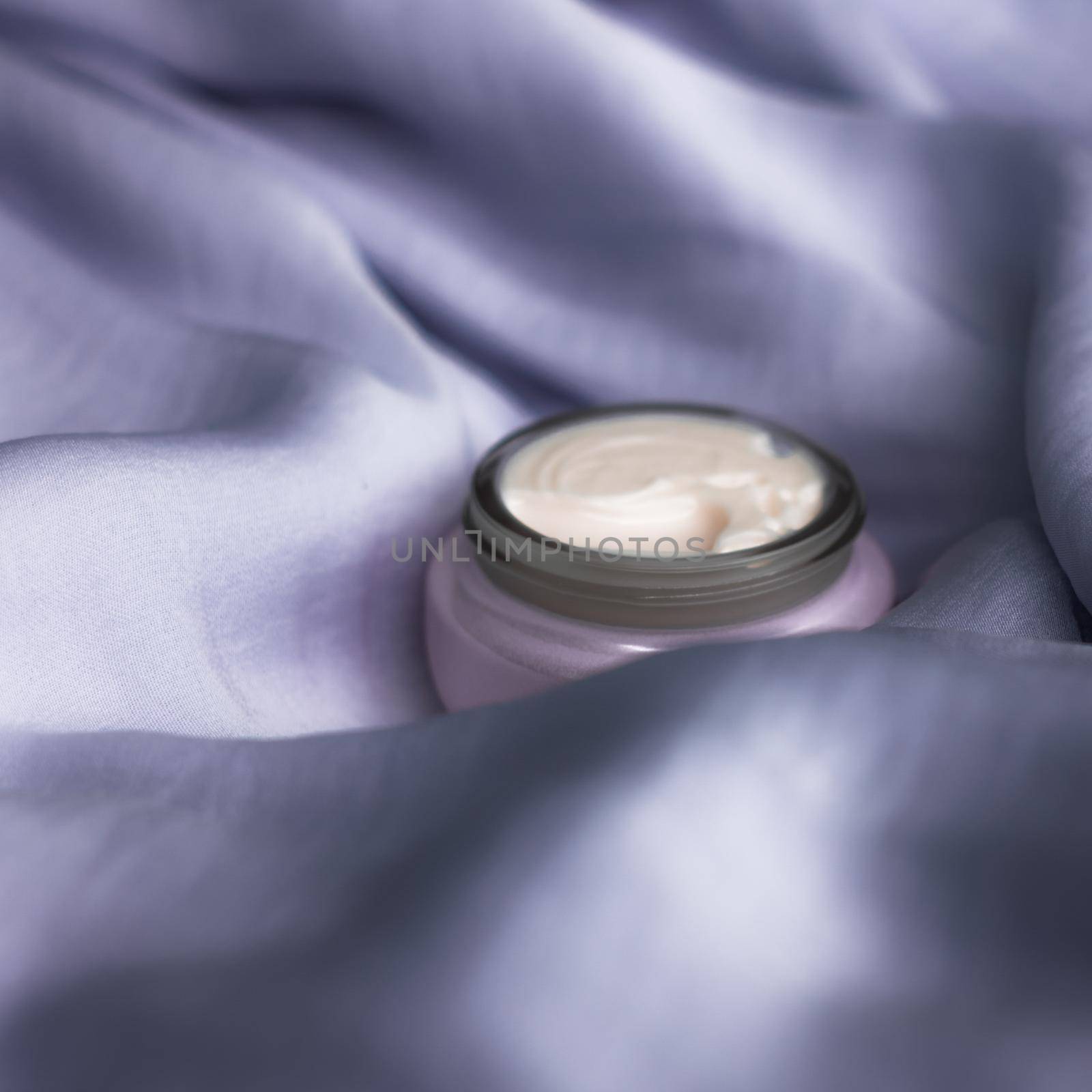 luxury face cream on soft silk - anti-aging, cosmetic and beauty styled concept by Anneleven