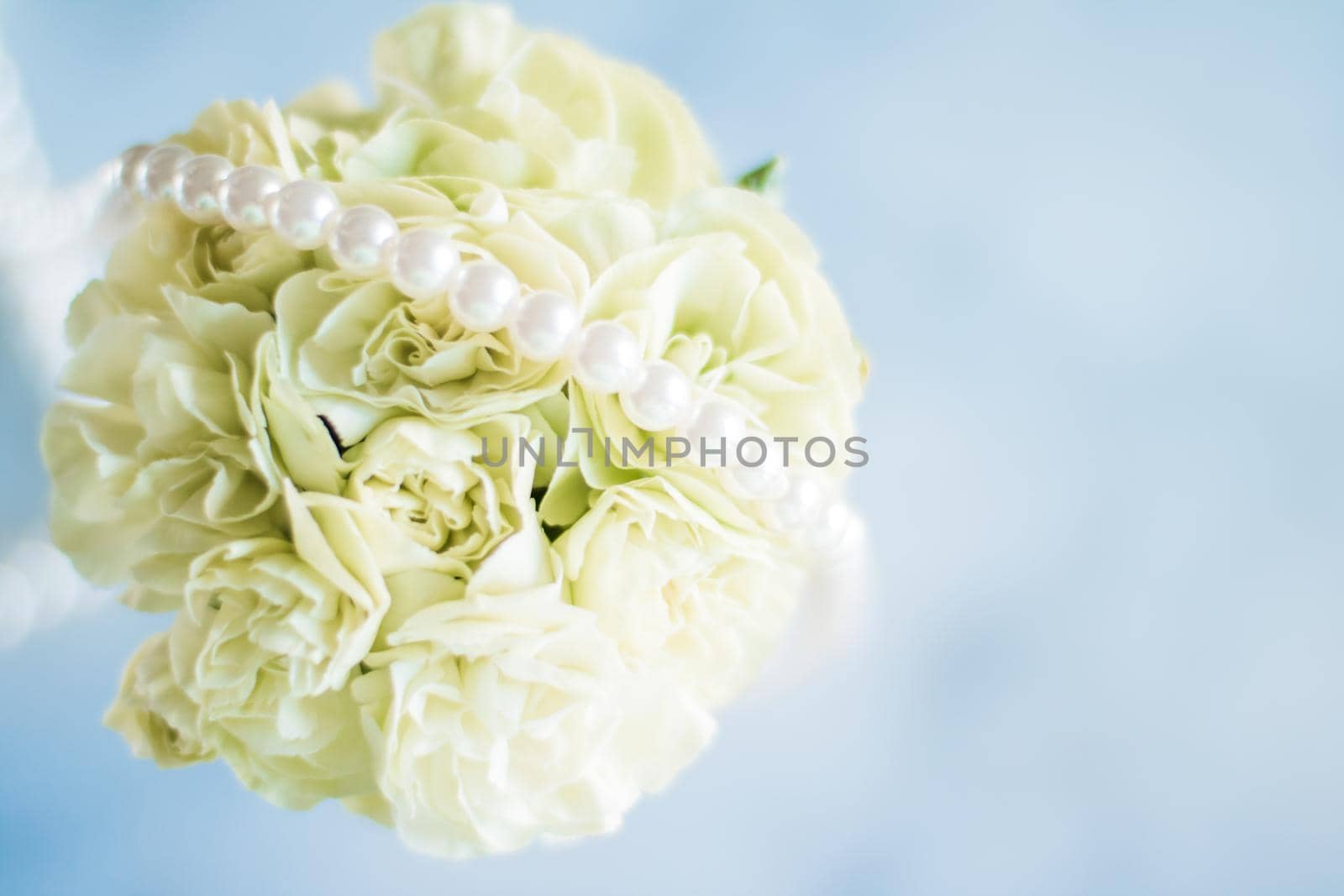 bridal bouquet with pearls - wedding, holiday and floral garden styled concept by Anneleven