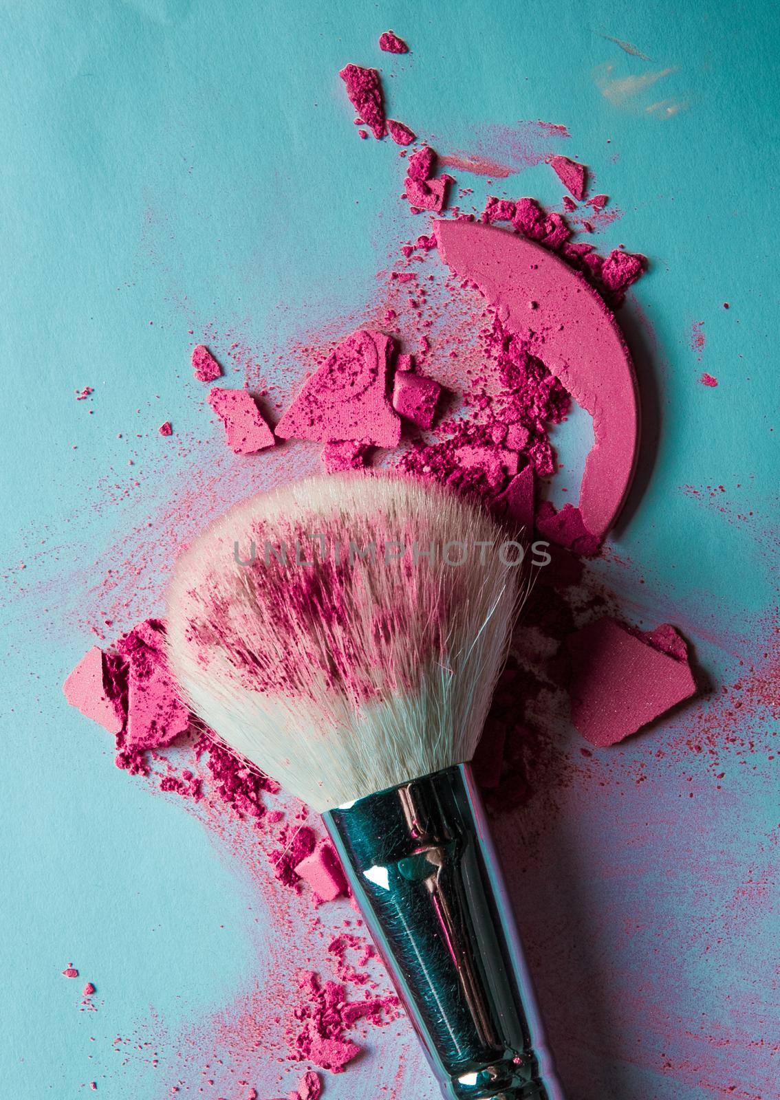 crushed make-up products - beauty and cosmetics styled concept, elegant visuals