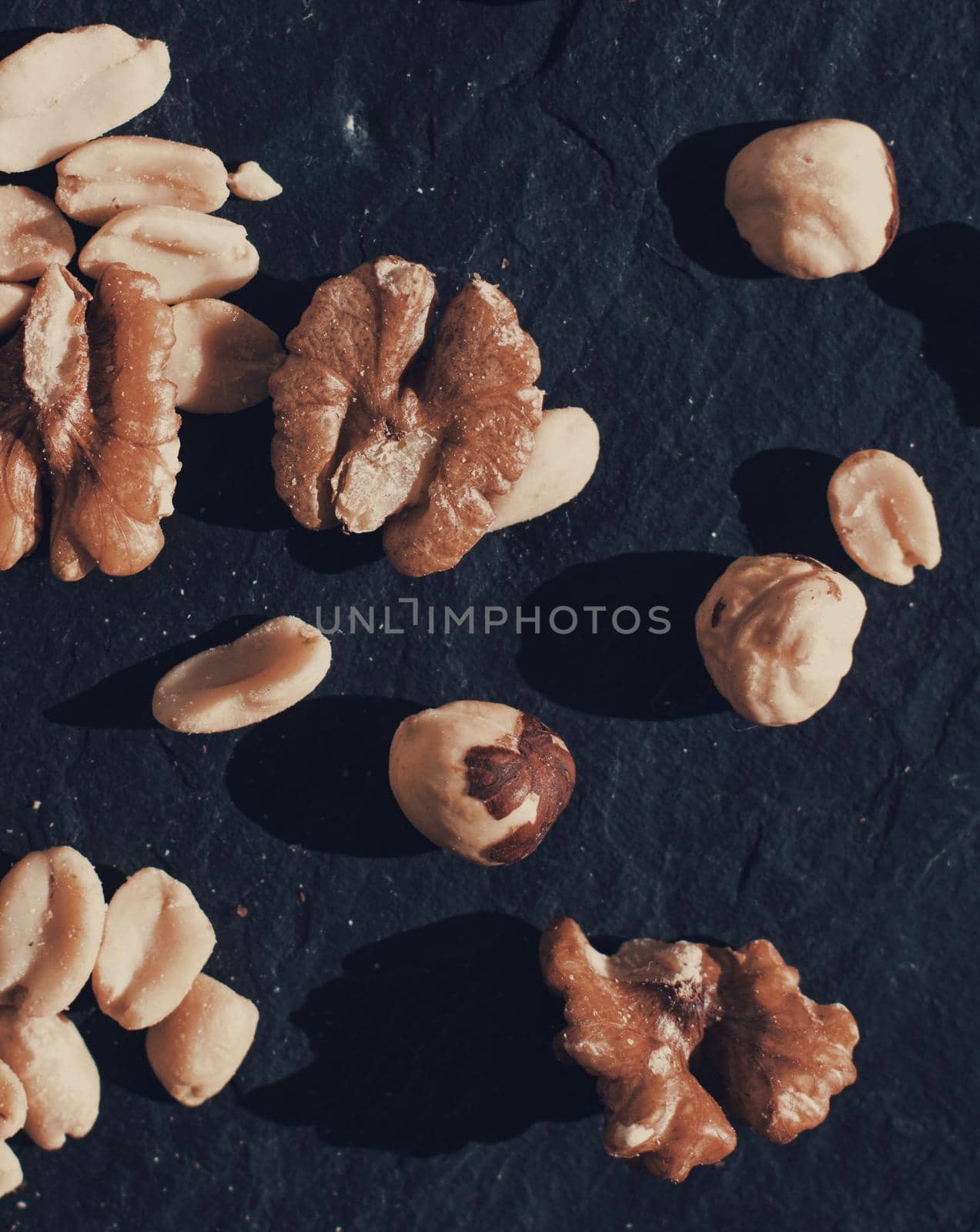 nuts mix - spices and ingredients styled concept, elegant visuals