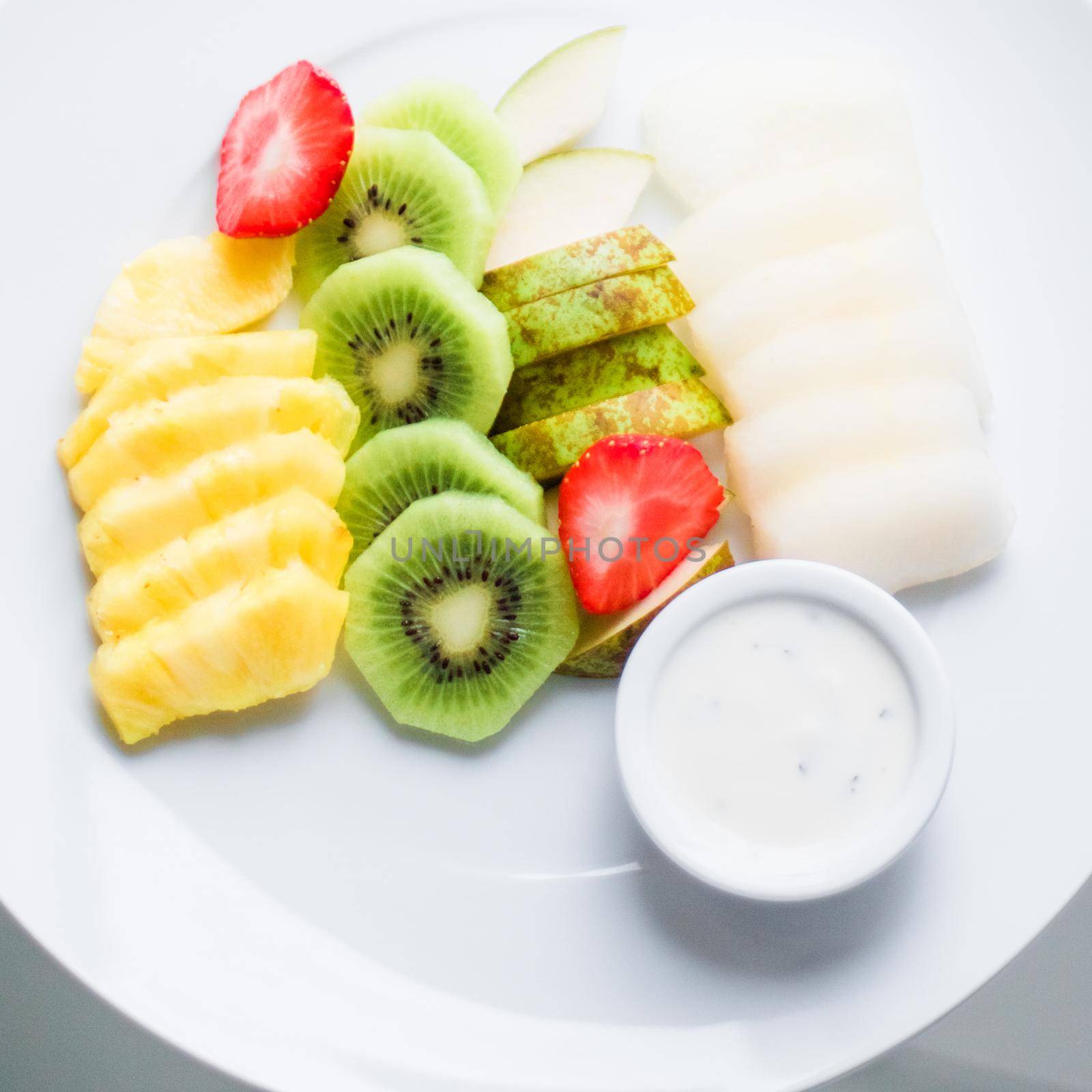fruit plate served - fresh fruits and healthy eating styled concept, elegant visuals