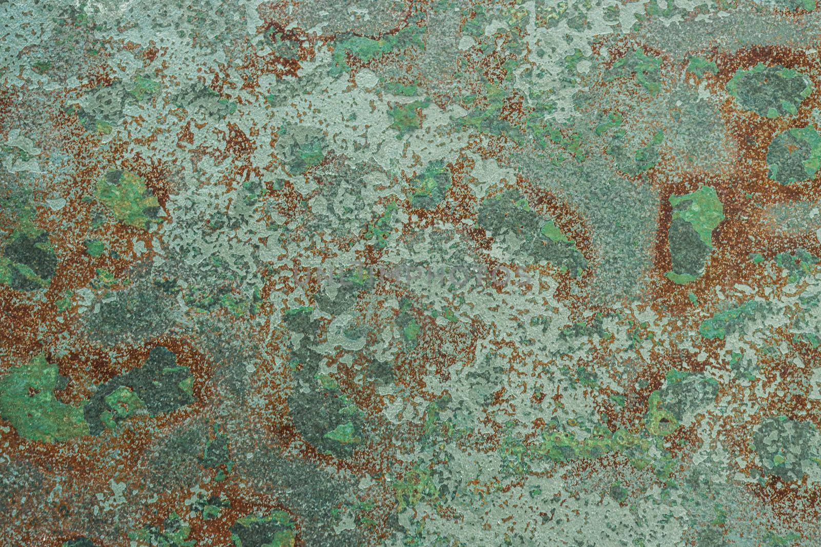 Old dirty scratched painted textured brown and green. by gelog67