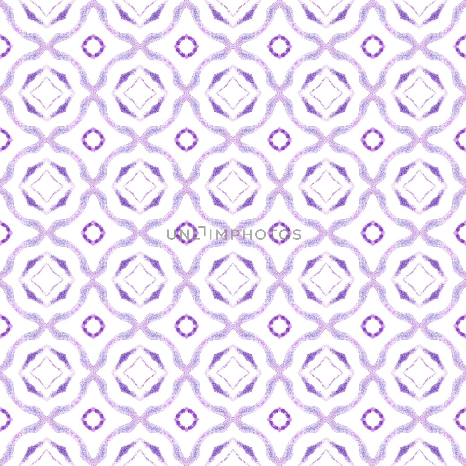 Oriental arabesque hand drawn border. Purple creative boho chic summer design. Arabesque hand drawn design. Textile ready optimal print, swimwear fabric, wallpaper, wrapping.