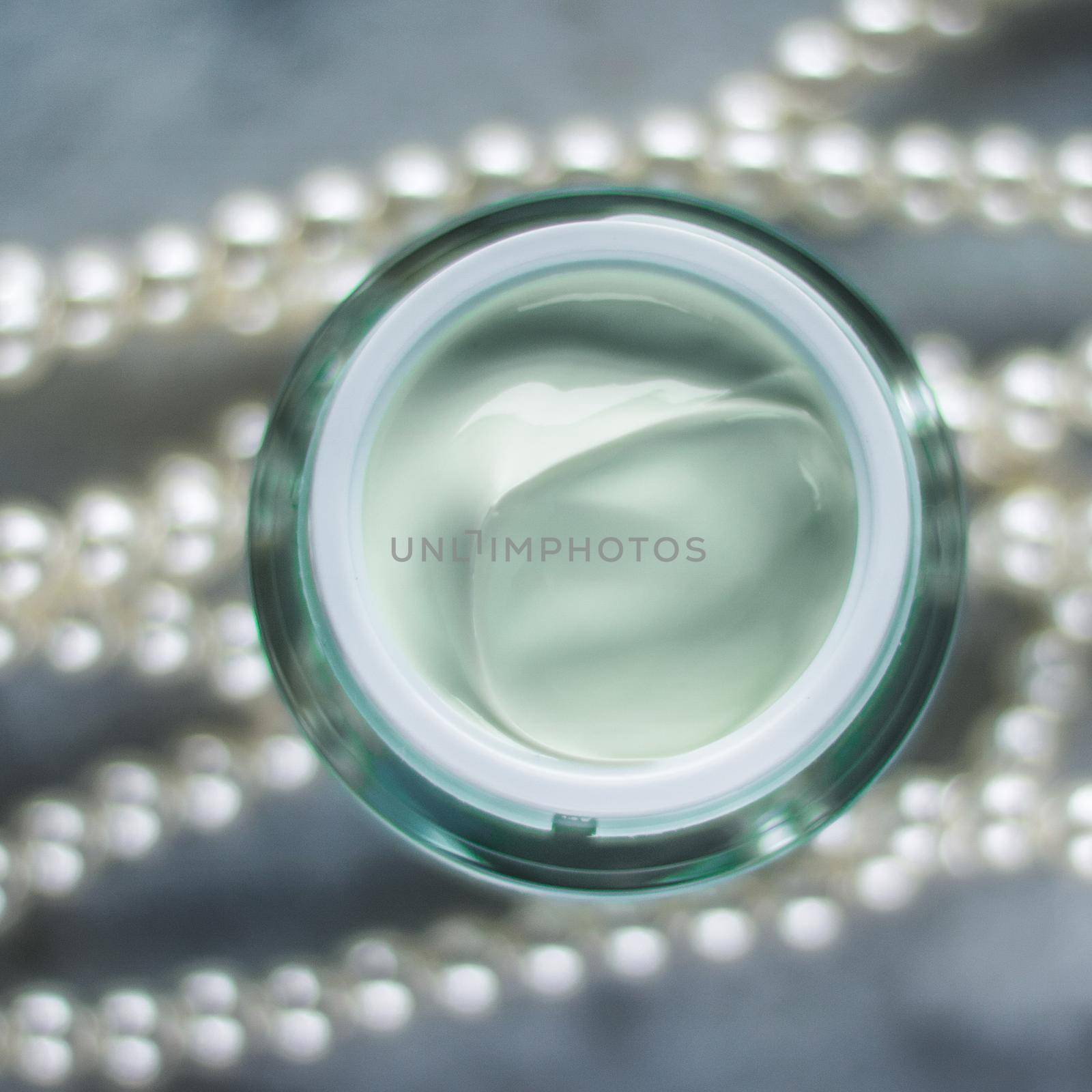 luxury cosmetic product, anti-age moisturizer with pearls - beauty, cosmetics and skincare styled concept by Anneleven