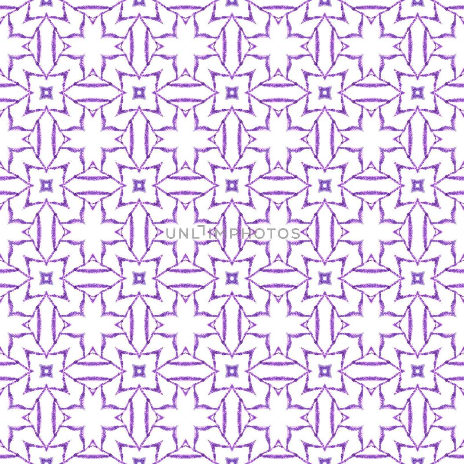 Ethnic hand painted pattern. Purple Actual boho by beginagain