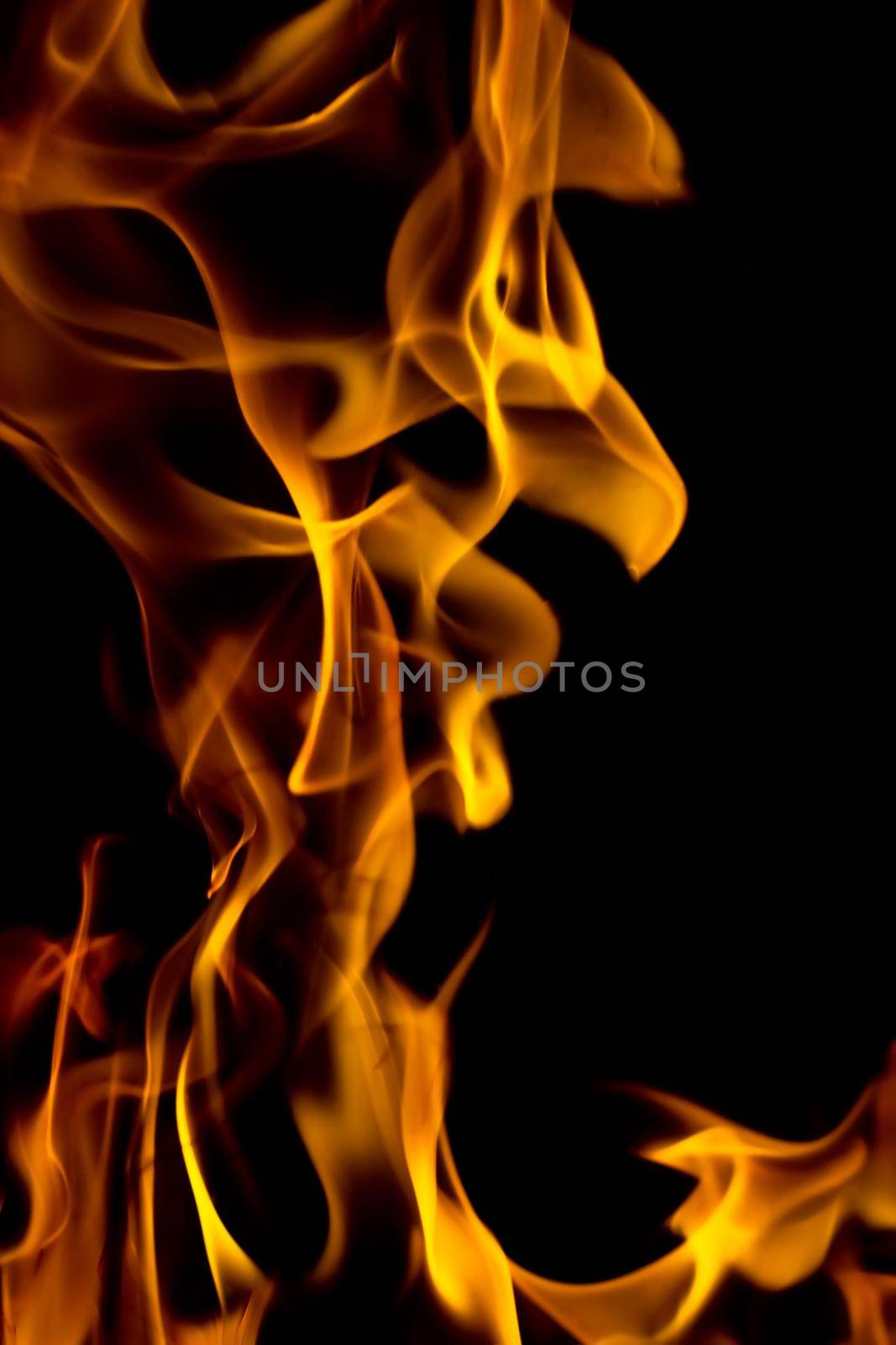 hot fire flames - abstract background and texture concept, elegant visuals