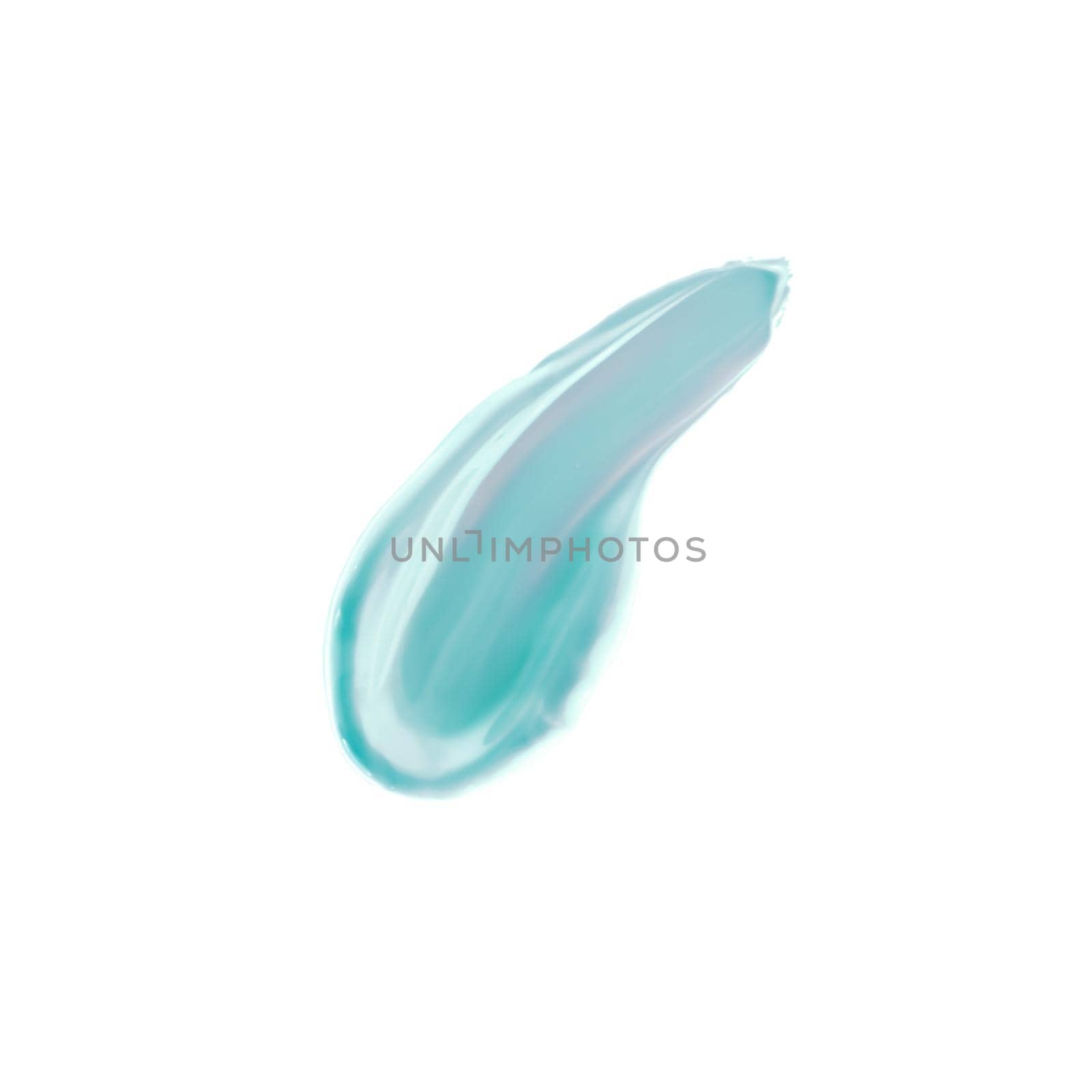Pastel mint beauty swatch, skincare and makeup cosmetic product sample texture isolated on white background, make-up smudge, cream cosmetics smear or paint brush stroke by Anneleven