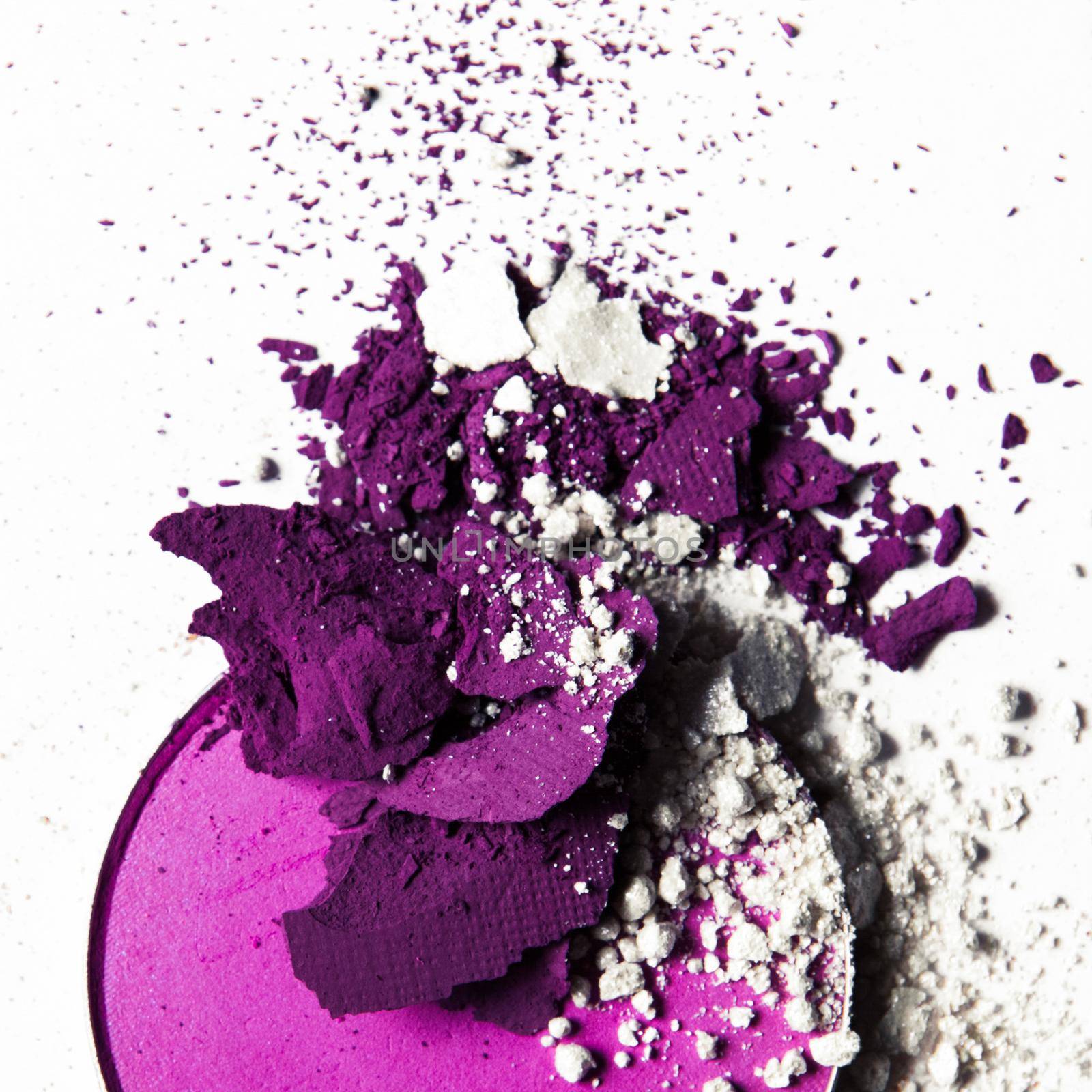 crushed make-up products - beauty and cosmetics styled concept by Anneleven