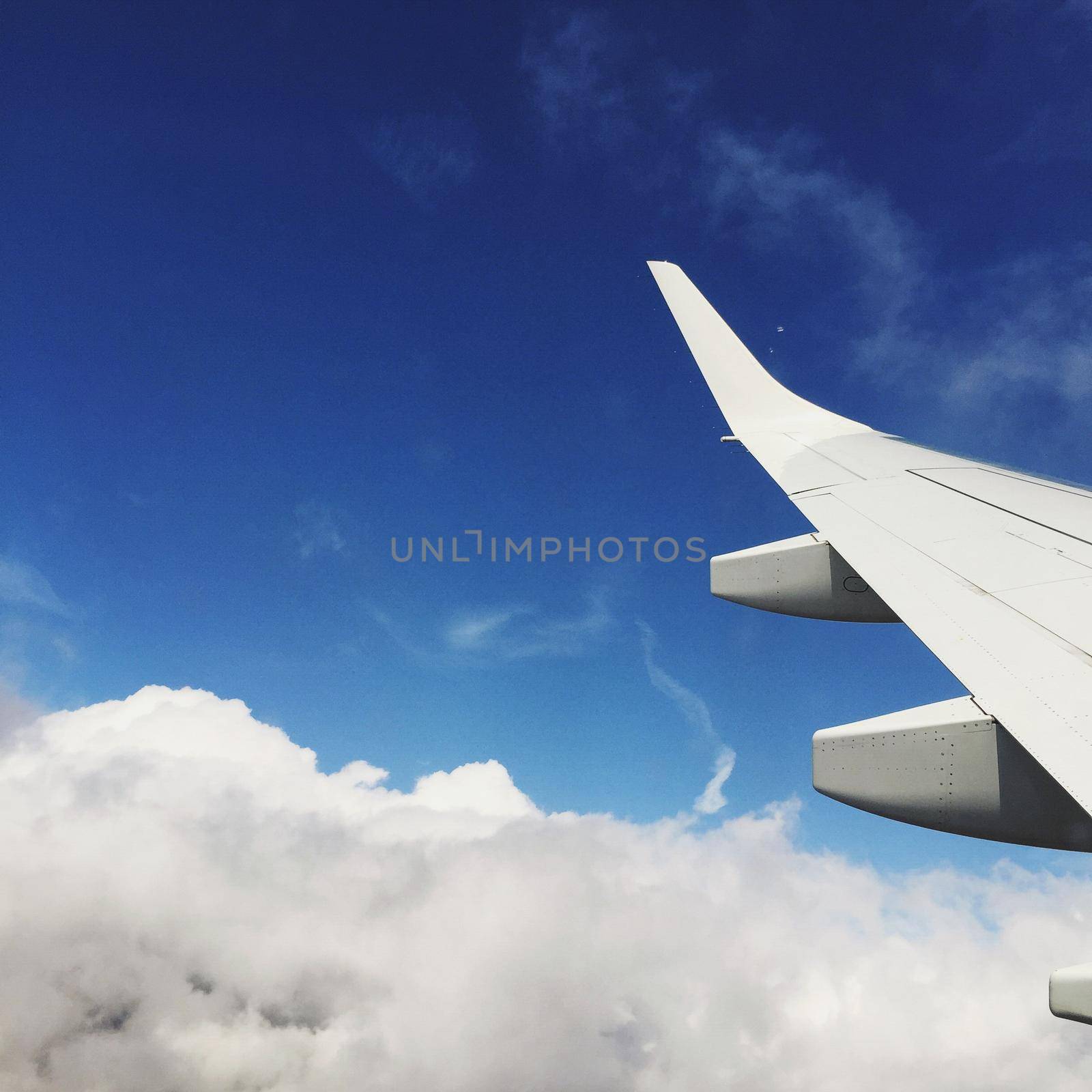 high above the clouds - aerial views and travel concept, elegant visuals