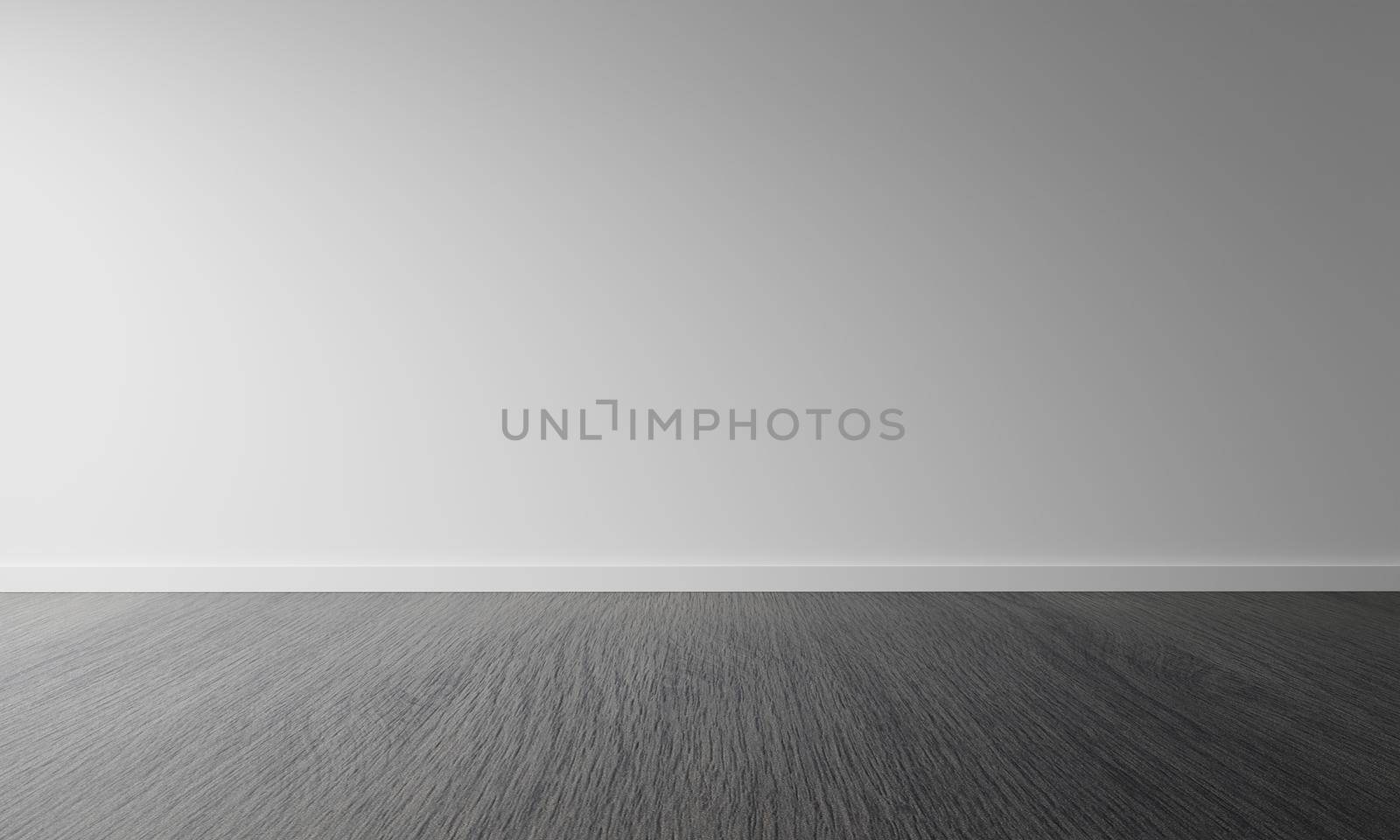 Empty room with dark brown wooden floor or desktop background. Tabletop for advertising and copy space. Architecture and interior concept. 3D illustration rendering