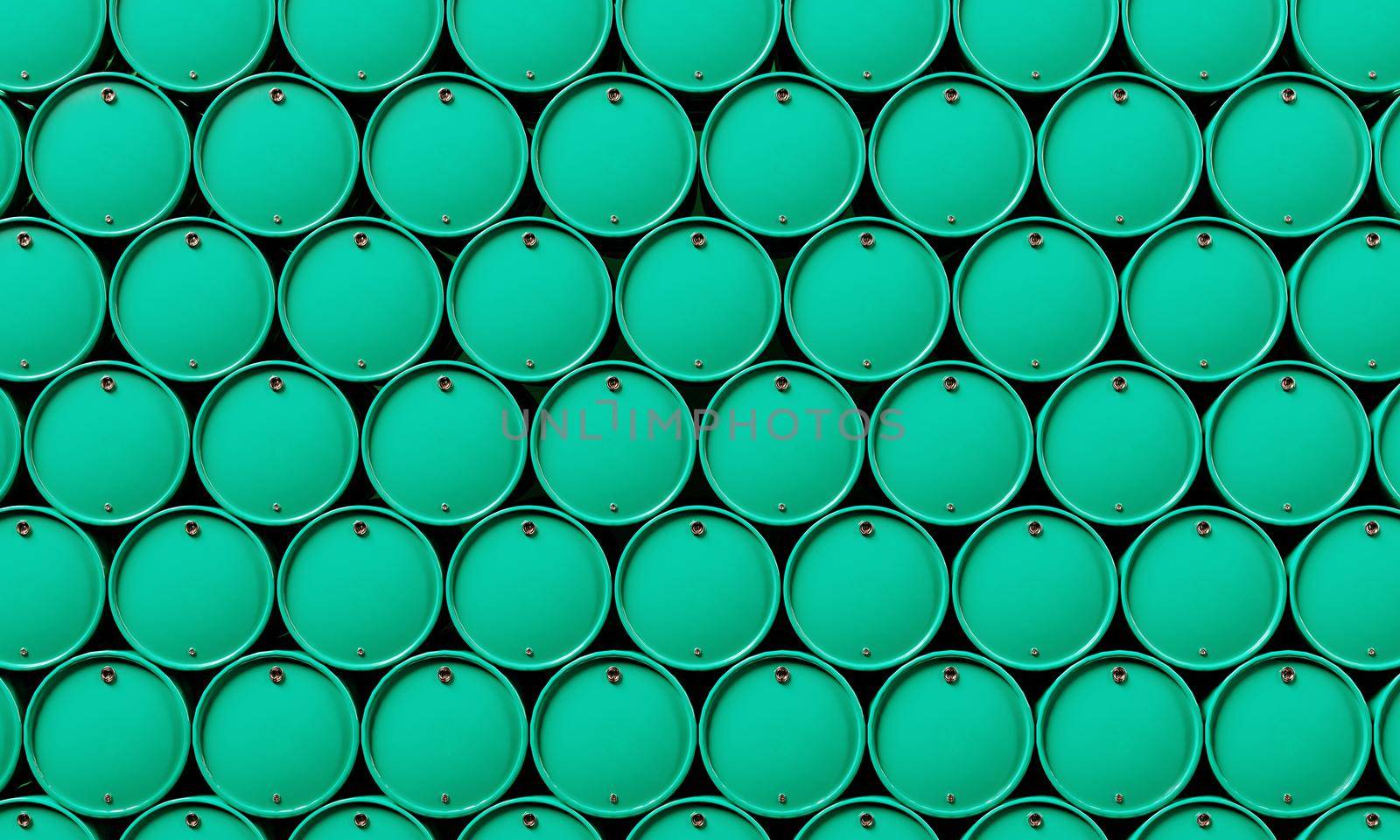 Pile of oil barrel chemical tanks background. industrial and fuel energy reservation concept. 3D illustration rendering by MiniStocker