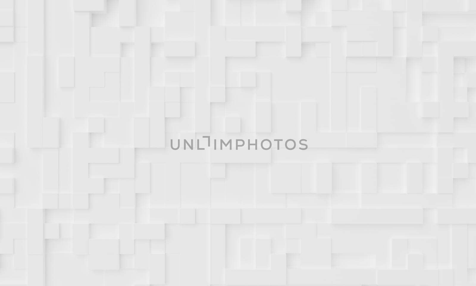 White mosaic abstract background. Wallpaper and backdrop art concept. 3D illustration rendering by MiniStocker