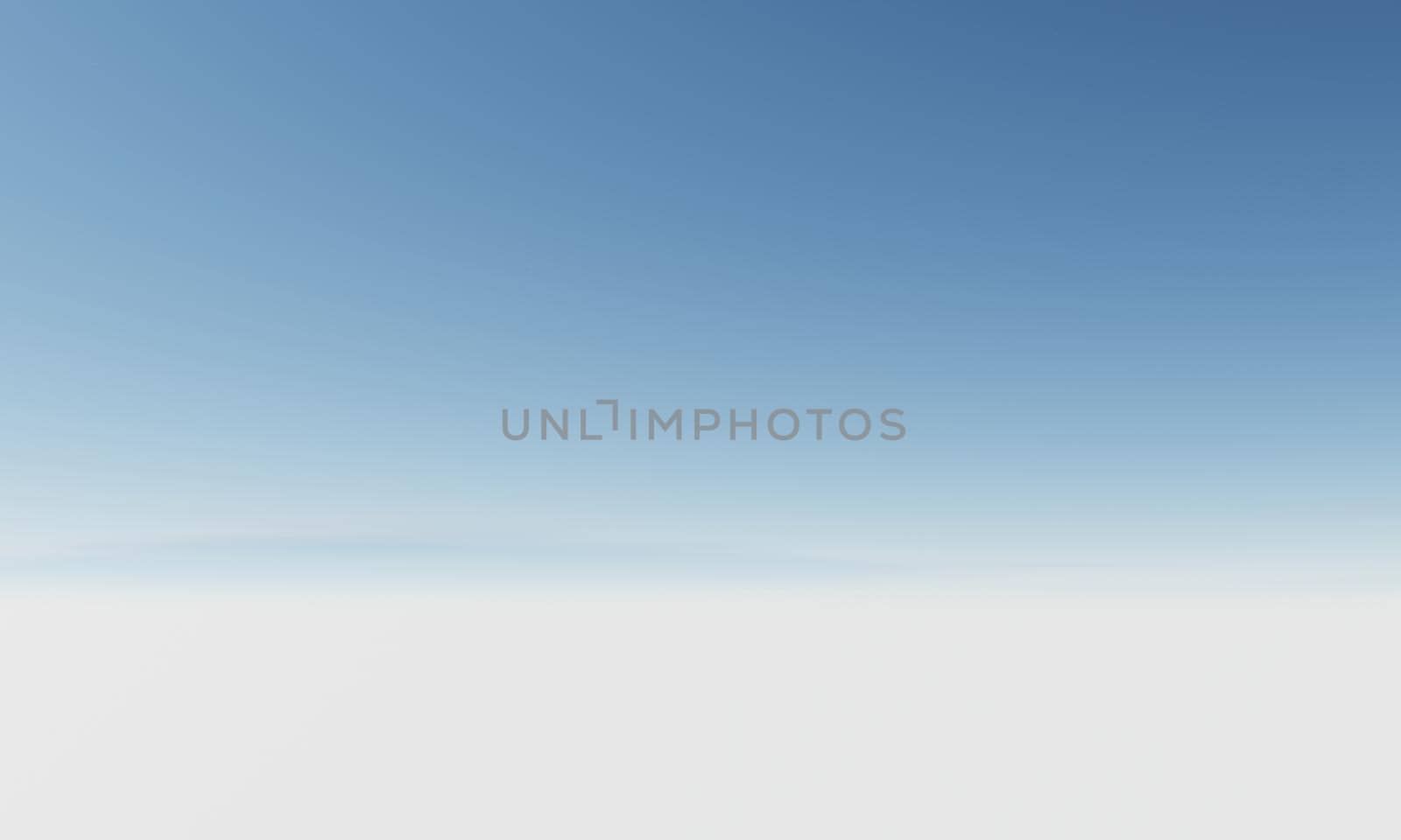 Blue clear sky background. Nature and landscape concept. 3D illustration rendering