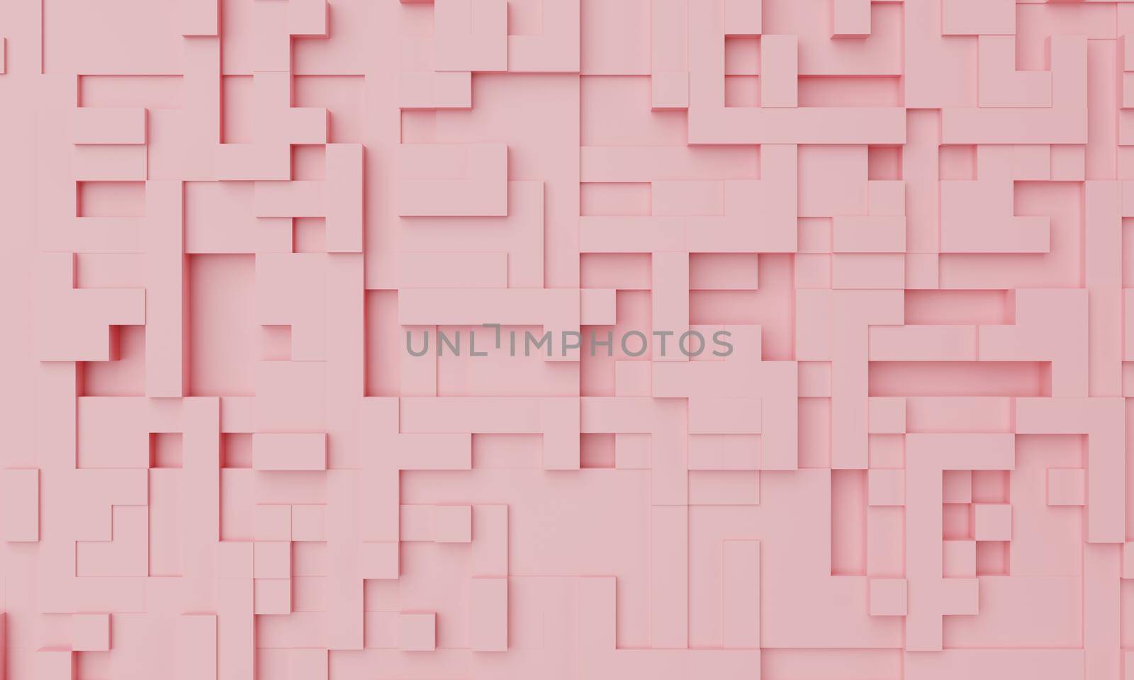 Pink pastel mosaic abstract background. Wallpaper and backdrop art concept. 3D illustration rendering by MiniStocker
