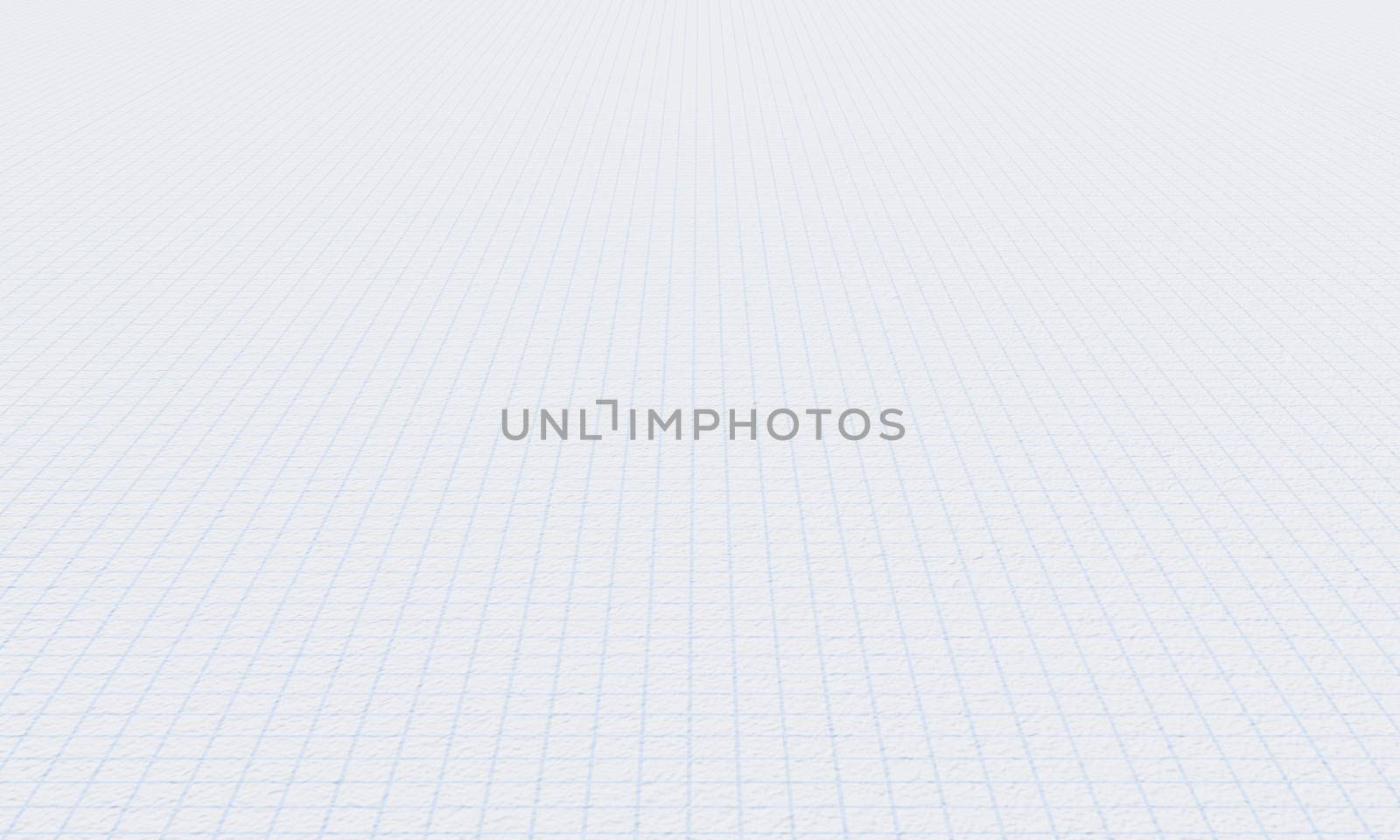 Graph paper textured grid line background. Education and Engineering concept. 3D illustration rendering