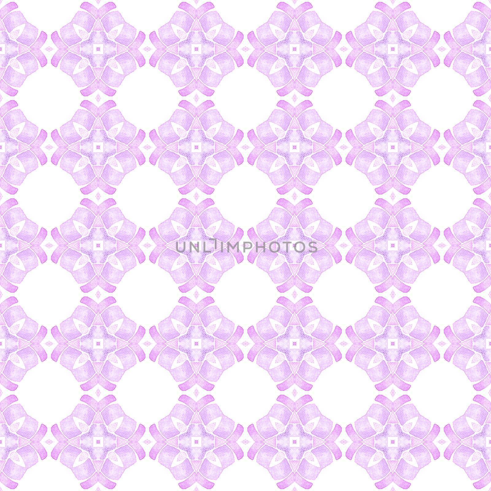 Textile ready tempting print, swimwear fabric, wallpaper, wrapping. Purple juicy boho chic summer design. Arabesque hand drawn design. Oriental arabesque hand drawn border.