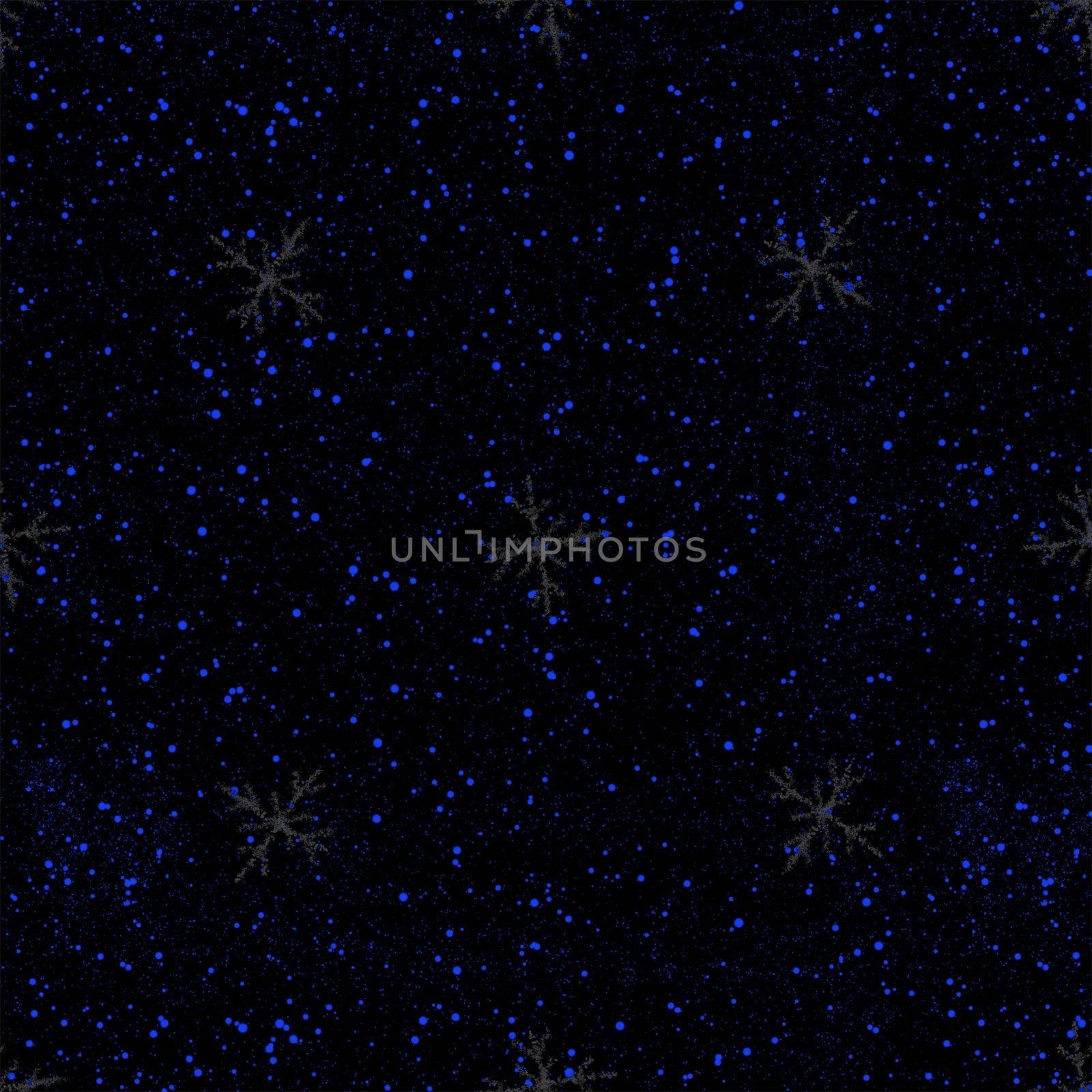 Hand Drawn Snowflakes Christmas Seamless Pattern. Subtle Flying Snow Flakes on chalk snowflakes Background. Actual chalk handdrawn snow overlay. Pleasing holiday season decoration.