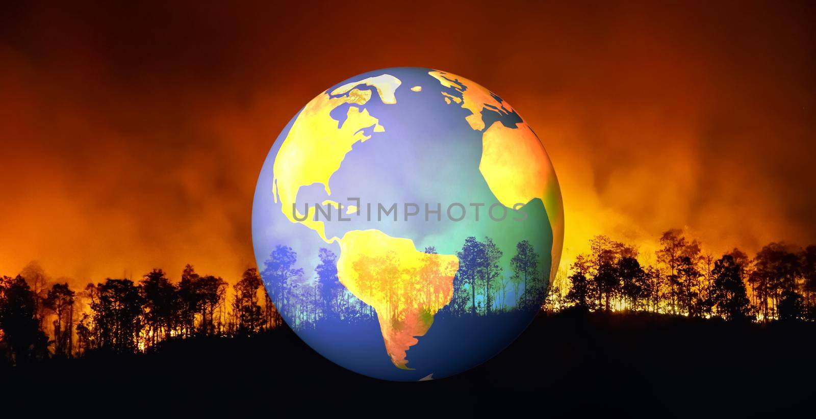 Climate Change and Global Warming is a driver of global wildfire trends by toa55