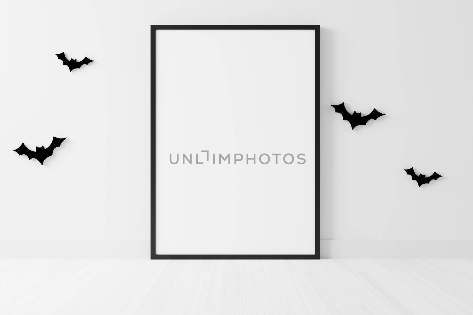 Halloween Photoframe Mockup.Frame Mockup.3d Illustration. by ijeab