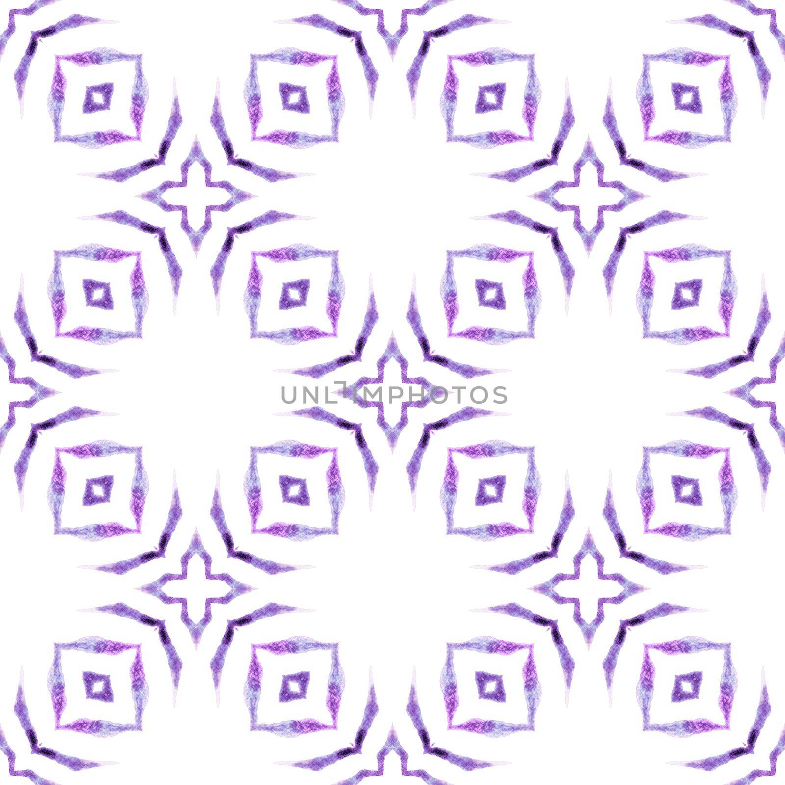 Textile ready dramatic print, swimwear fabric, wallpaper, wrapping. Purple stylish boho chic summer design. Exotic seamless pattern. Summer exotic seamless border.