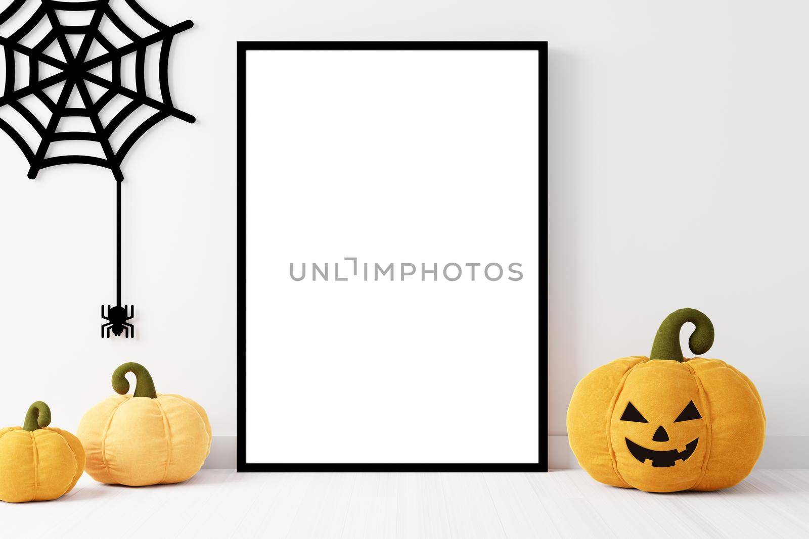 Halloween Photoframe Mockup.Frame Mockup.3d Illustration. by ijeab