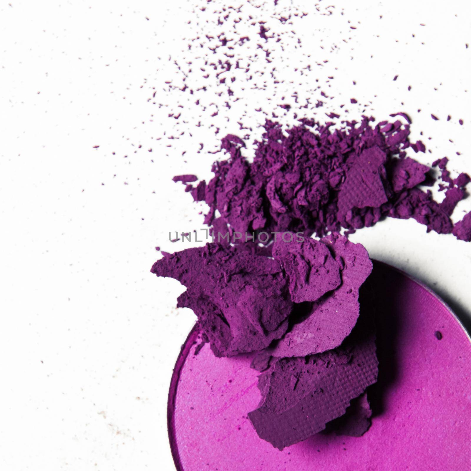 crushed make-up products - beauty and cosmetics styled concept by Anneleven
