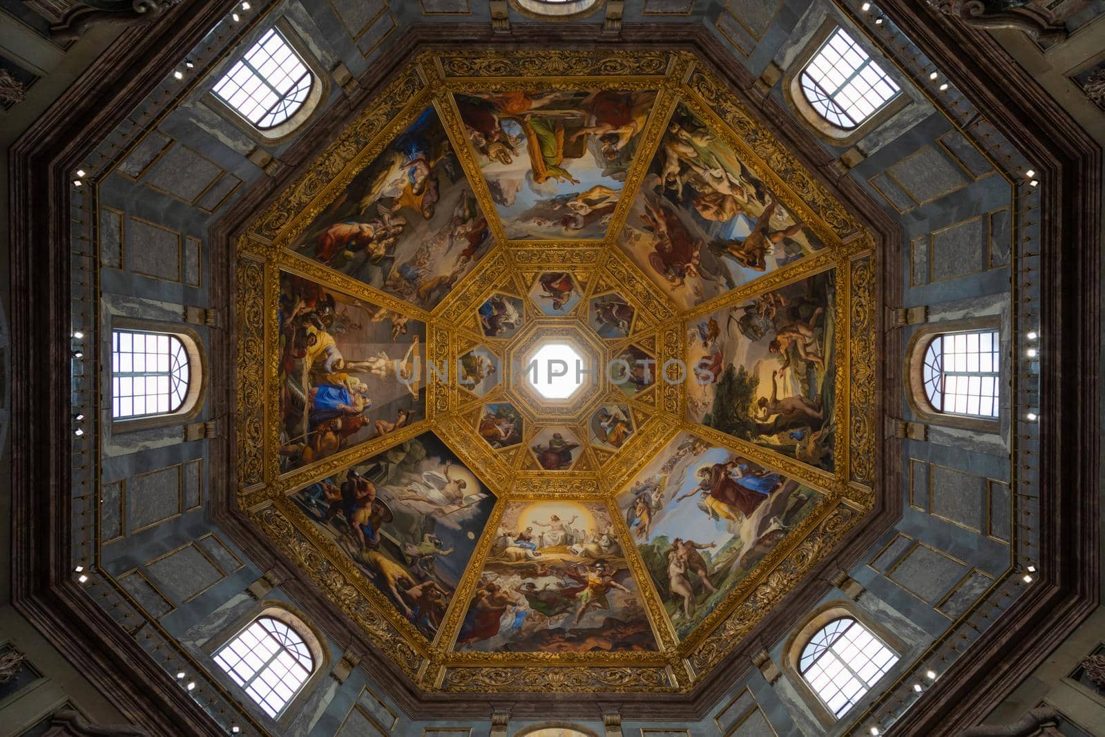 Medici Chapels interior - Cappelle Medicee. Michelangelo Renaissance art in Florence, Italy. by Perseomedusa