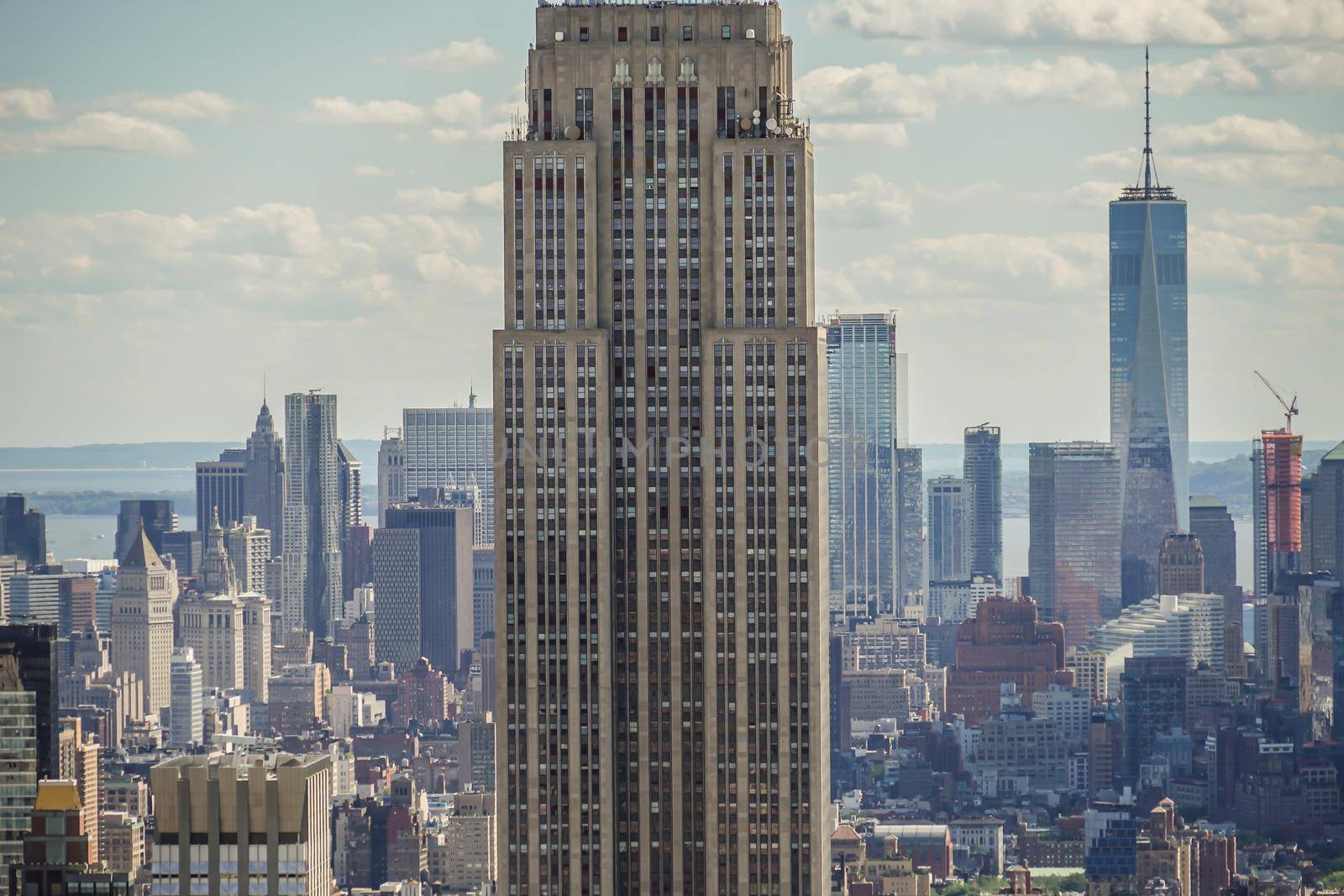 Empire State Building View from Rockefeller Center (Top of the Rock). Shooting Location: New York, Manhattan