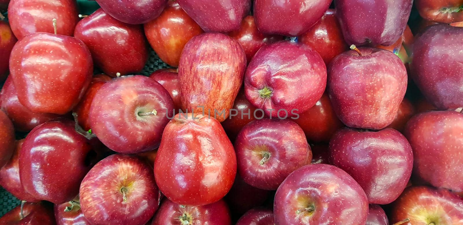 Fresh red apples good for multimedia background group of red ripe apples by antoksena